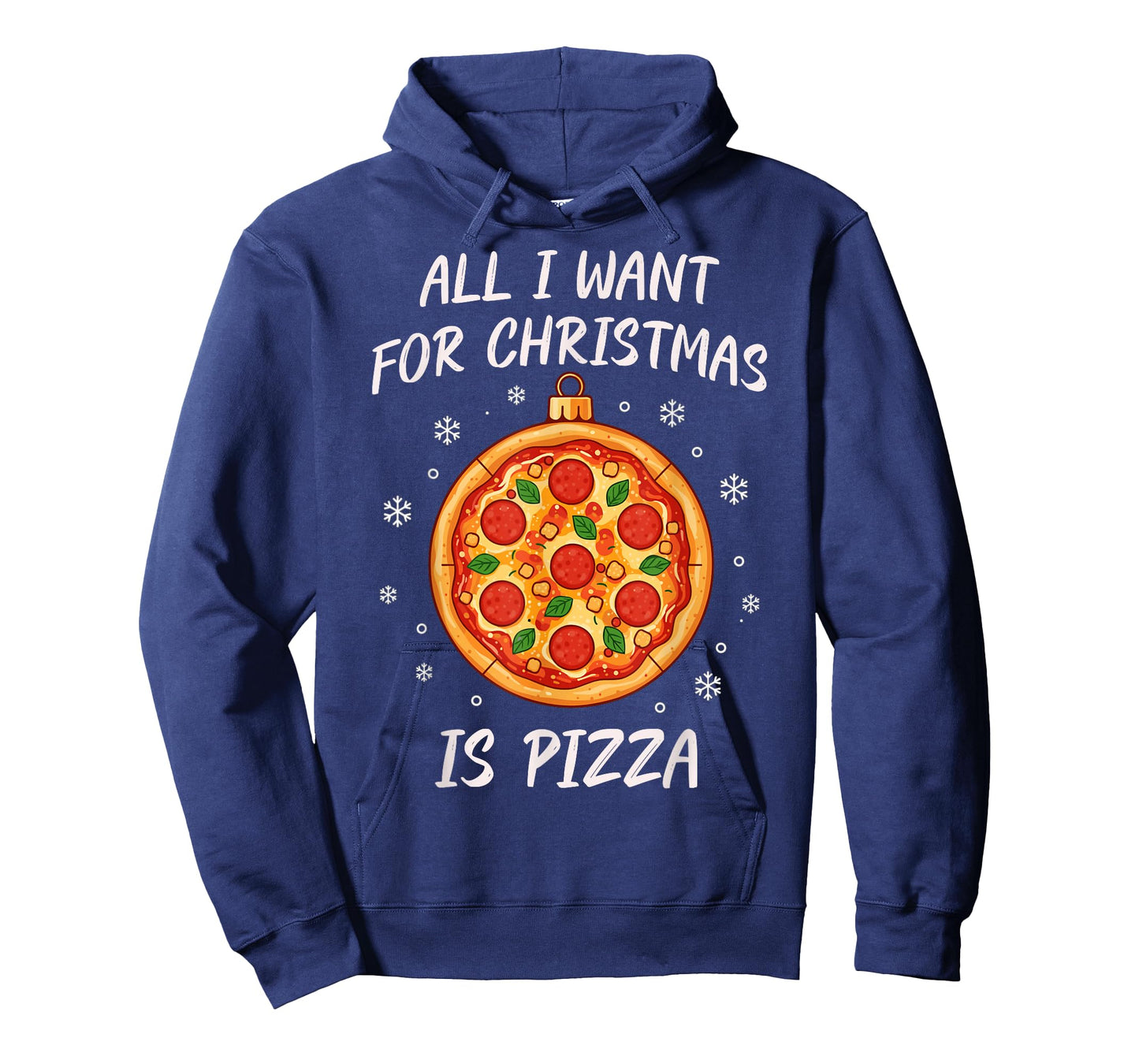 All I Want for Christmas is Pizza Funny Xmas T-Shirt