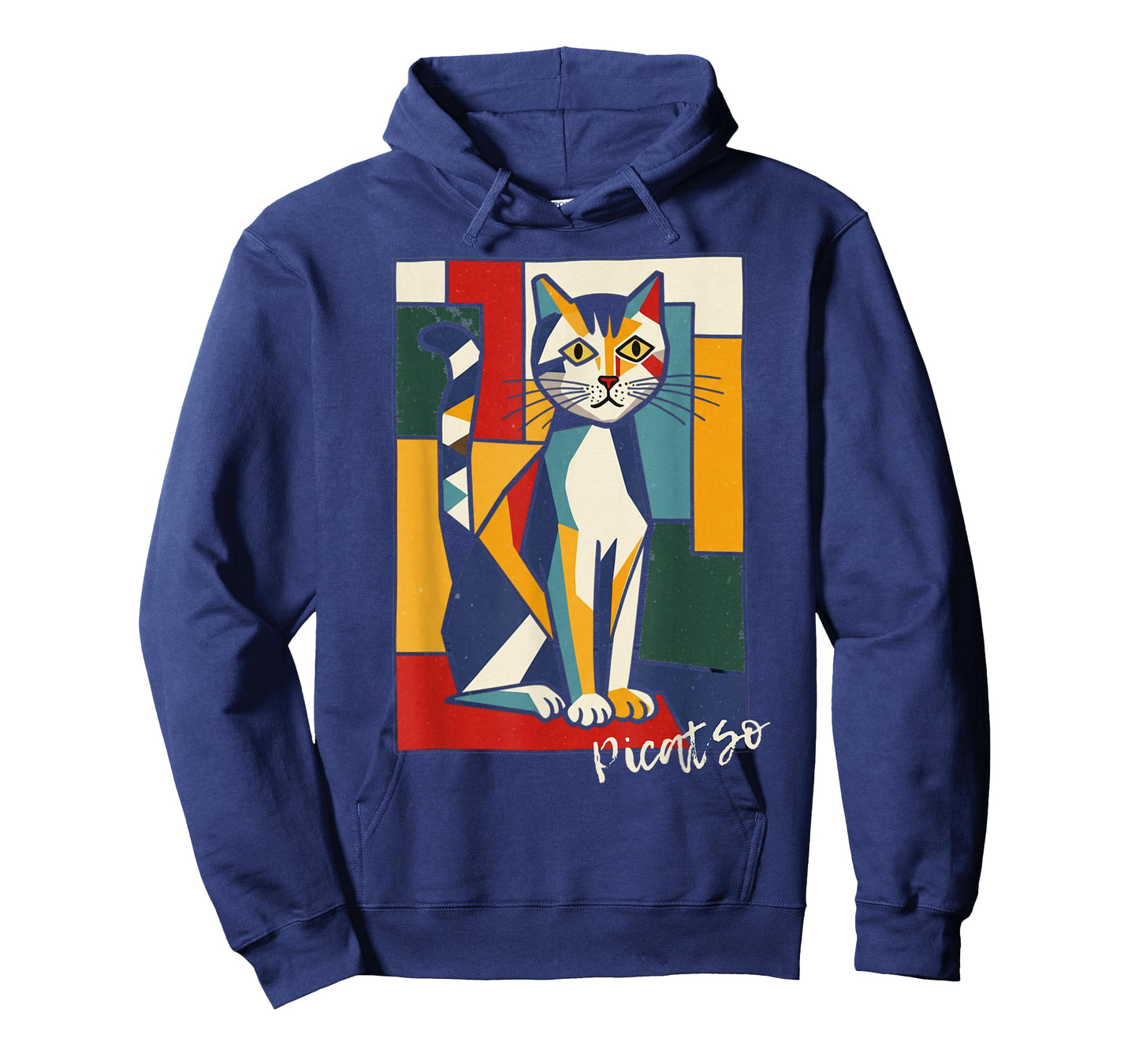 Picatso Cat – Vintage Cubist Art-Inspired Design T-Shirt