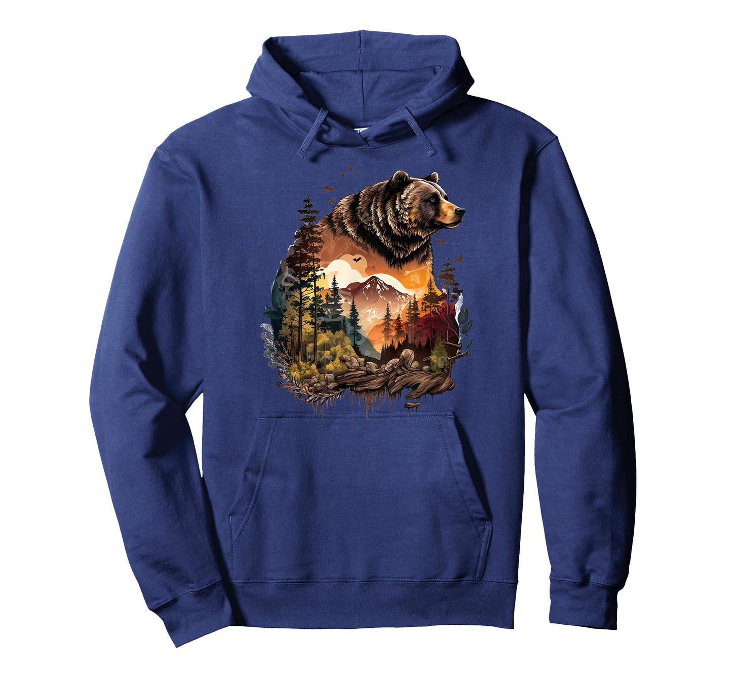 Retro Mountain Nature Animal Wildlife Forest Outdoors Bear T-Shirt