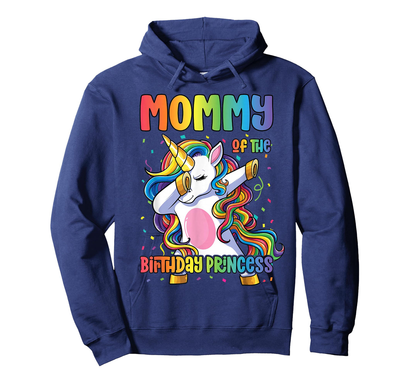 Mommy of The Birthday Princess Girl Dabbing Unicorn Mom T-Shirt