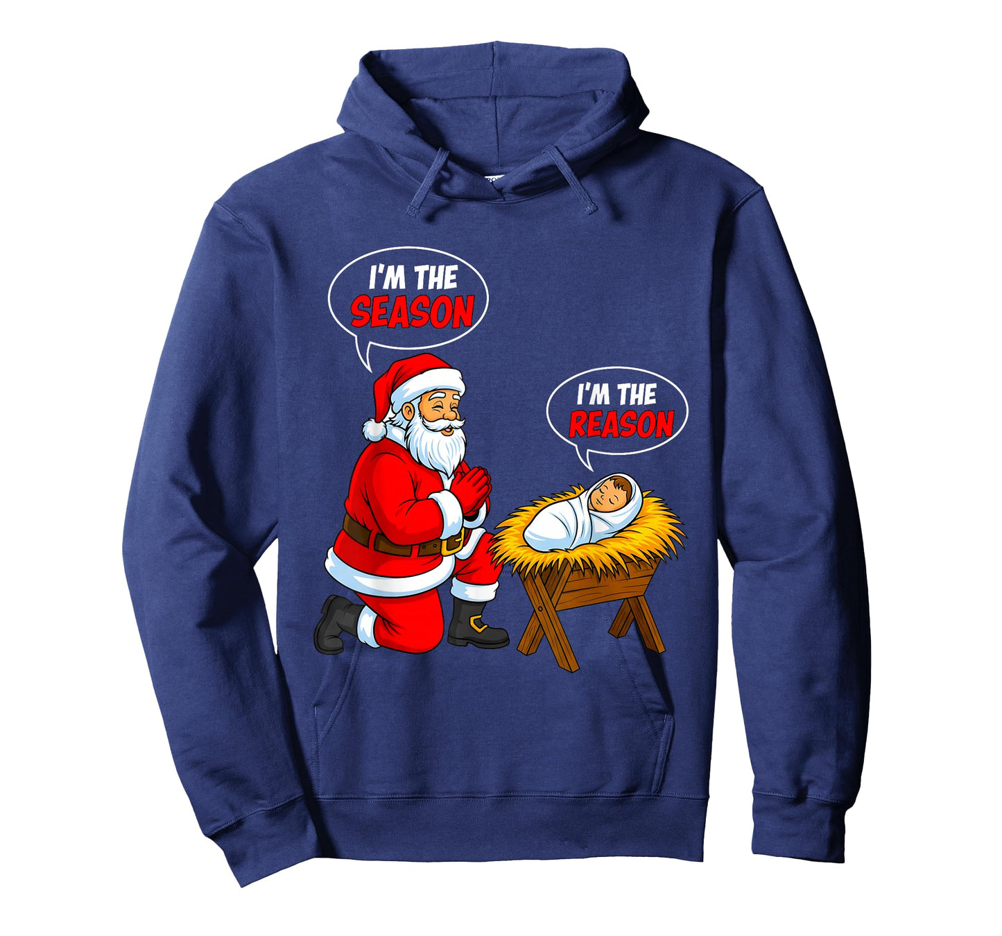 I'm The Season Santa I'm The Reason Jesus Funny Christmas T-Shirt