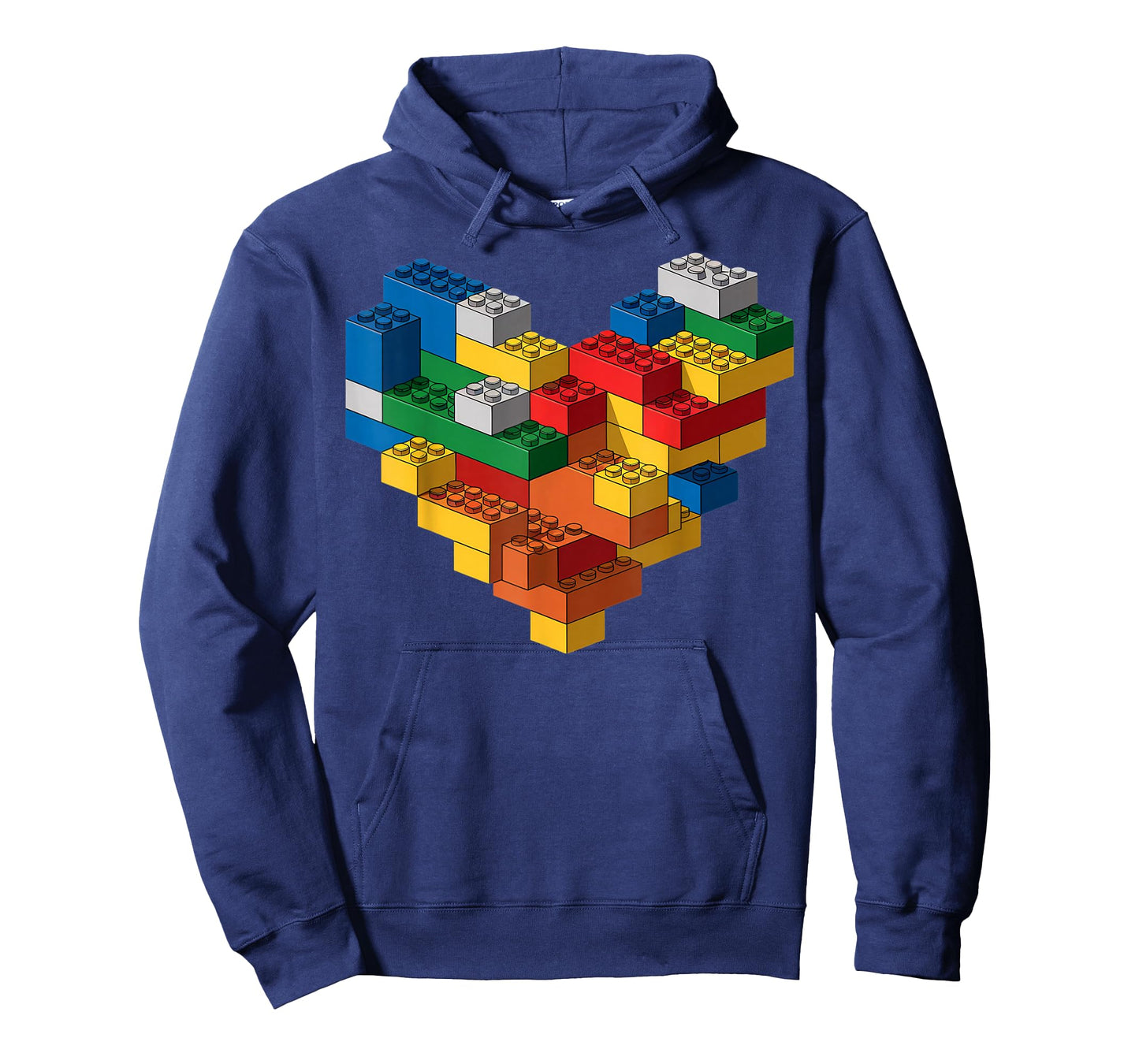 Kids Brick Builder Bricks Heart Building Blocks T-Shirt