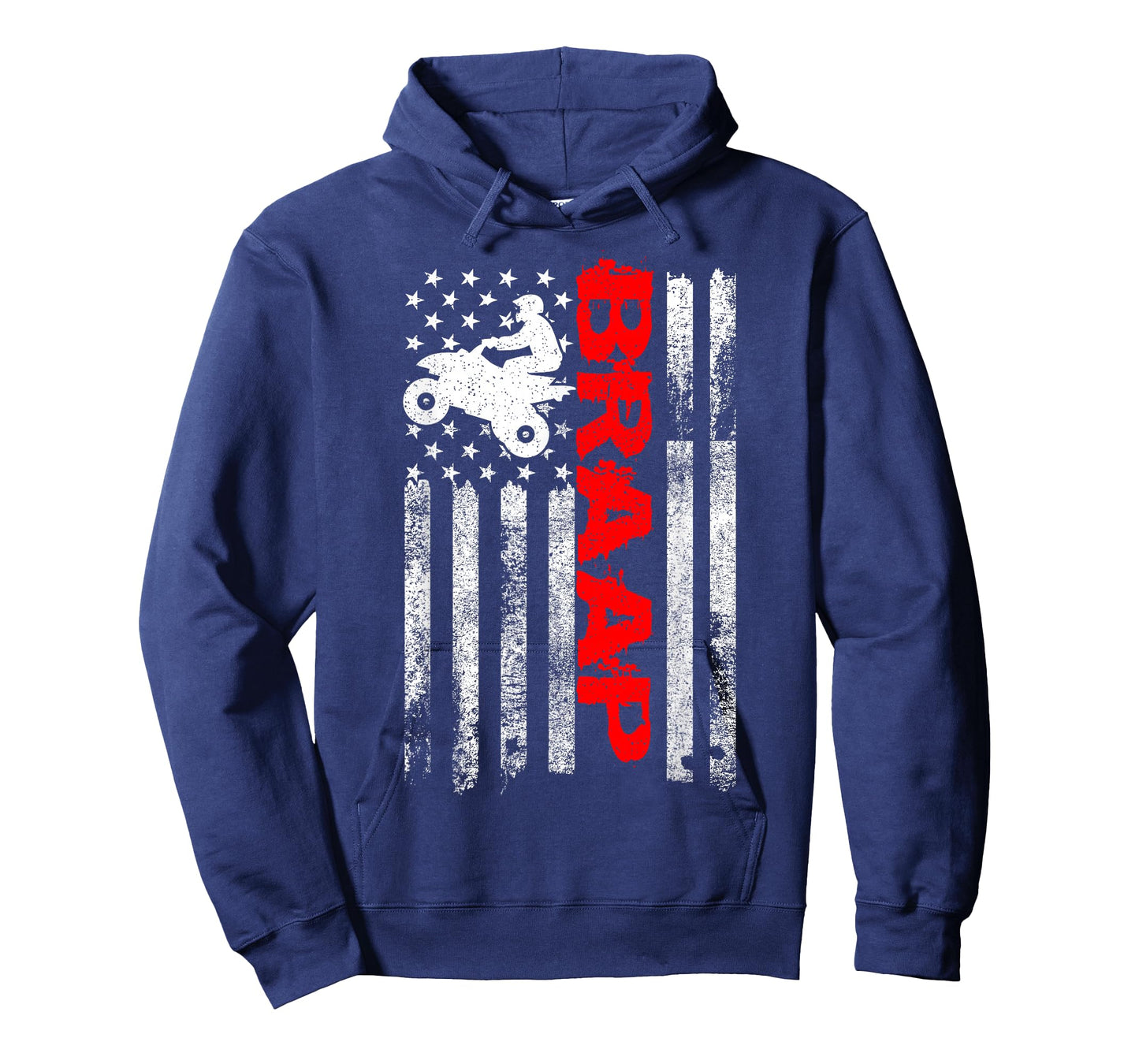 Cool Four Wheeler & ATV Gift Ideas Vintage USA American Flag Quad Bike ATV Gift T-Shirt - Black, Unisex, Small, Short Sleeve, T-Shirt, Letter Print, Motorcycle Theme
