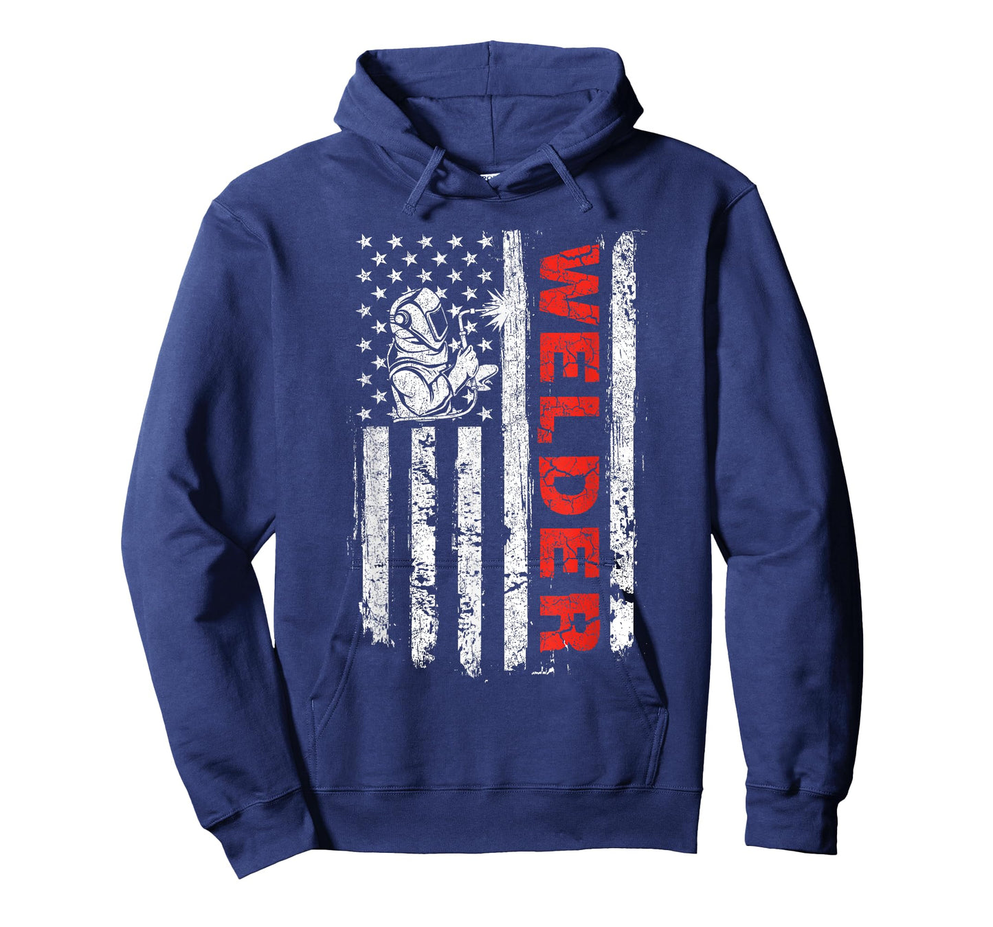 Welder - USA American Flag Welding Iron Worker Construction Women Men T-Shirt