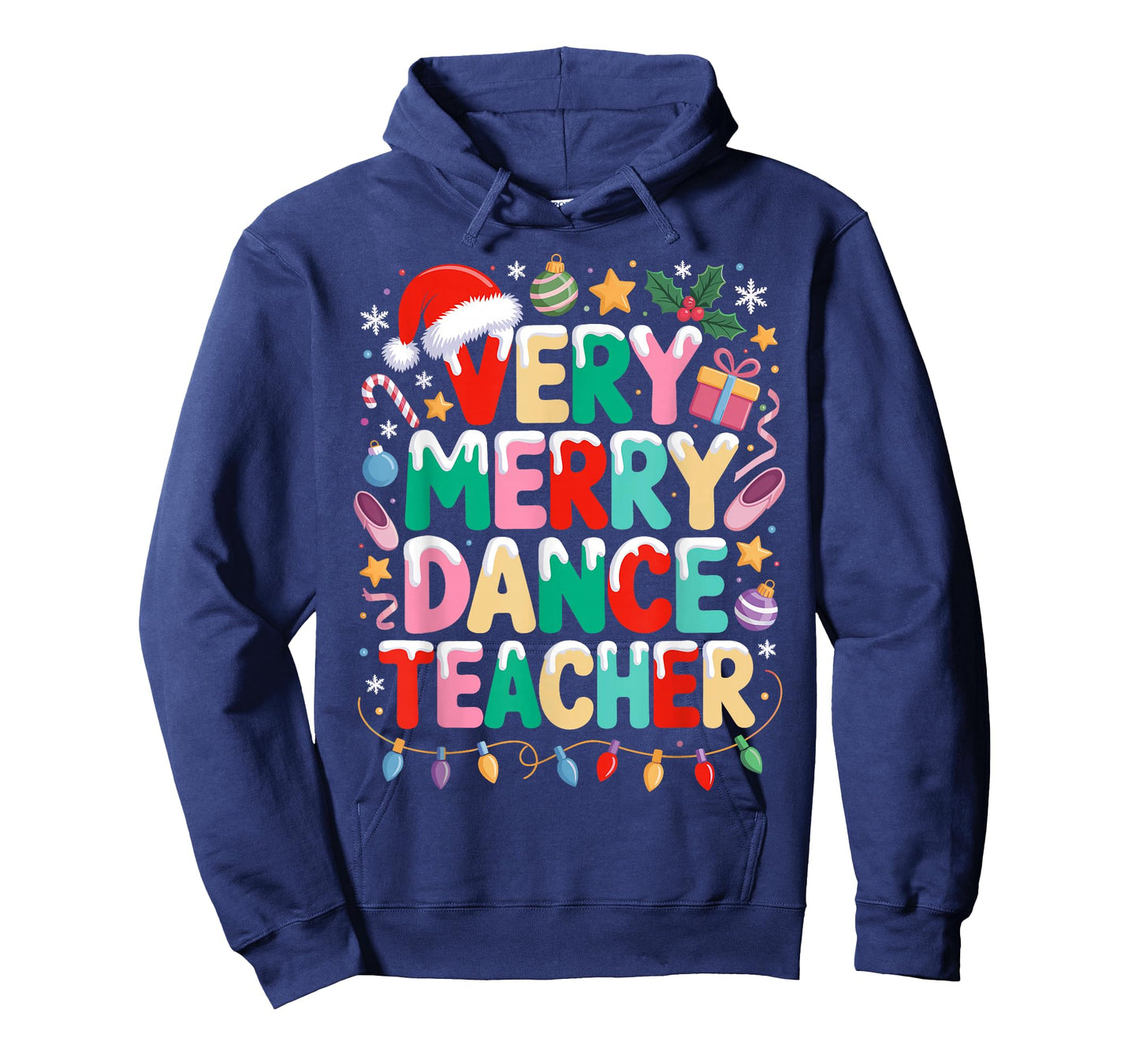 Very Merry Dance Teacher Christmas Ballet Dancer Dancing T-Shirt