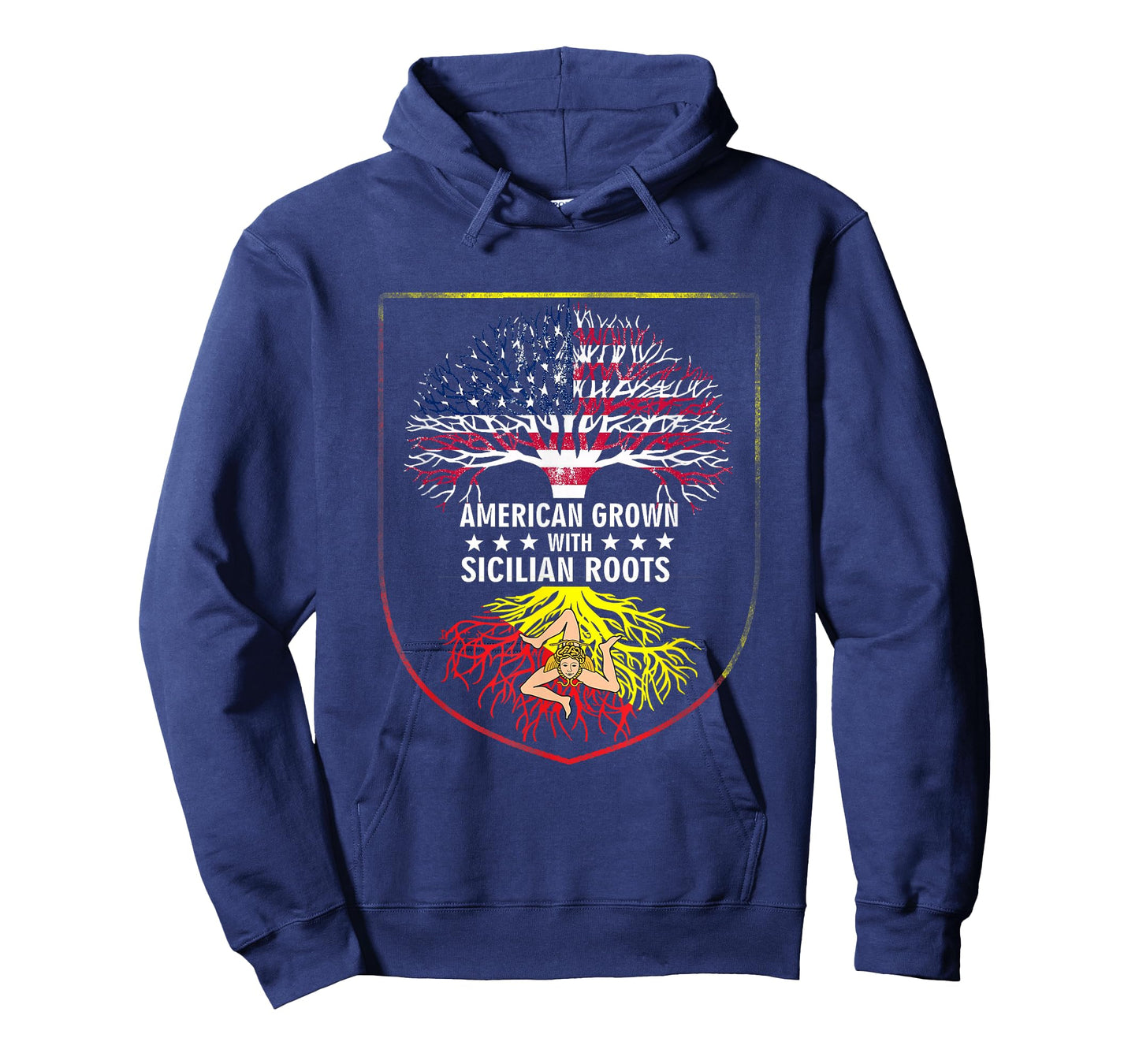 American Grown with Sicilian Roots - Sicily T-Shirt