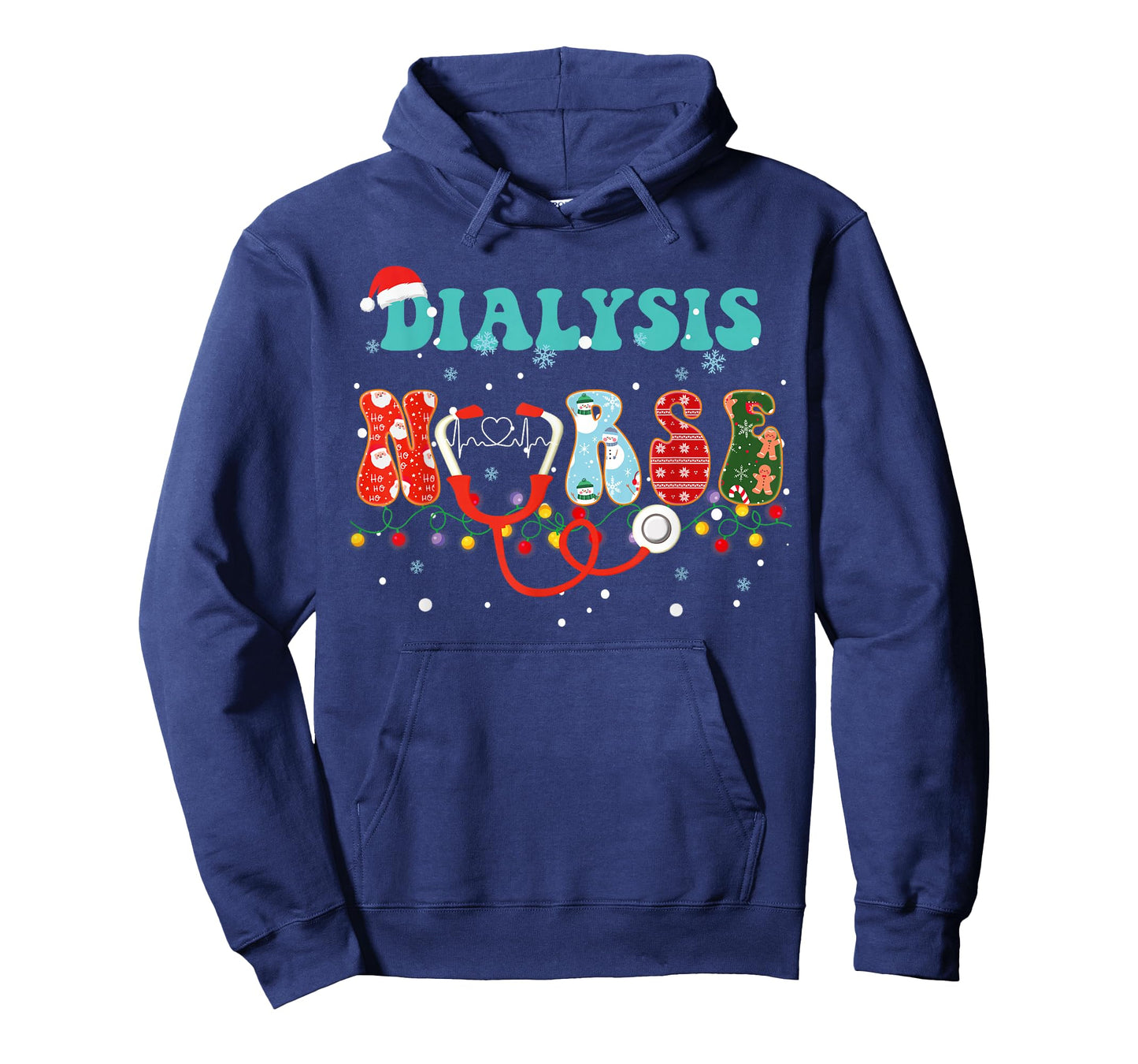 Christmas Dialysis Nurse RN Nephrology X-Mas Pajama groovy T-Shirt