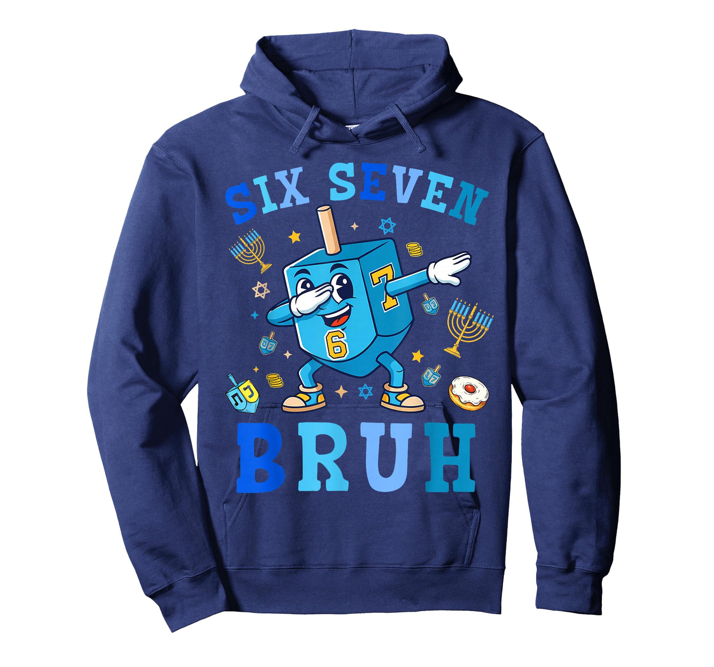 67 Hanukkah Six Seven Bruh Chanukah Dreidel Dabbing 6 7 Meme T-Shirt