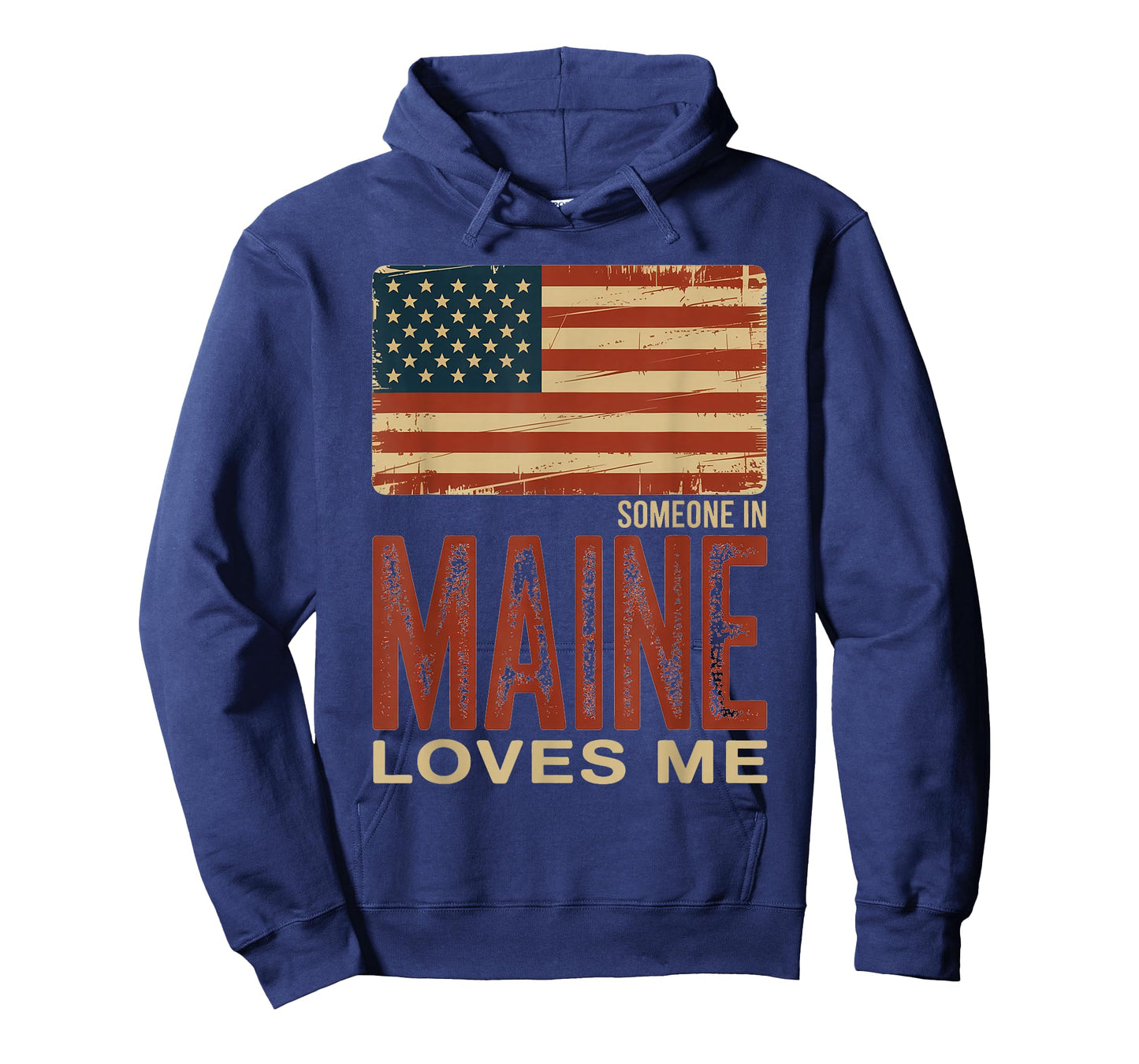 Someone in Maine Loves Me US Flag T-Shirt