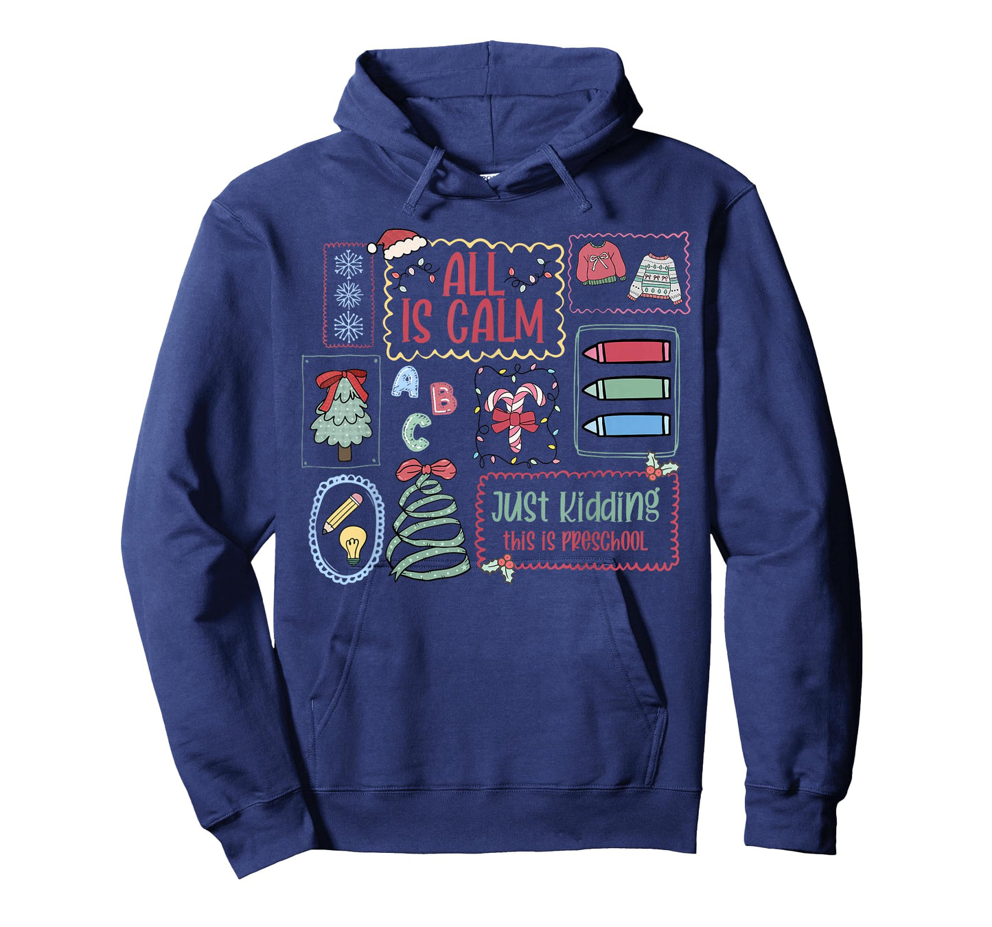 All is Calm Just Kidding This is Preschool Stamps Teacher T-Shirt