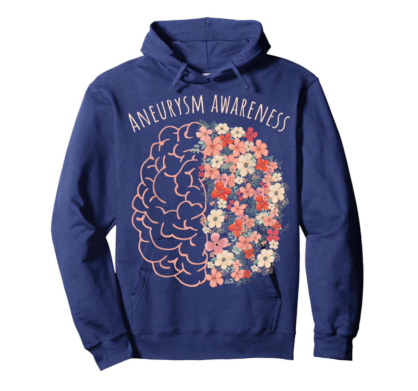 Aneurysm Awareness Brain Floral Aneurysm Warrior T-Shirt