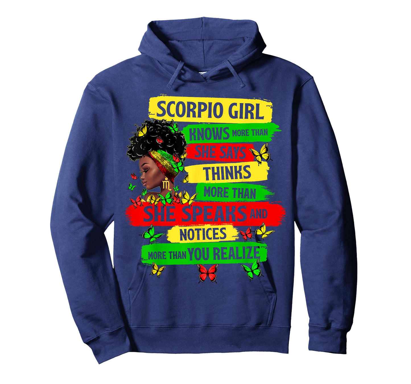 Proud Scorpio Girl Melanin Zodiac Birthday Black Women T-Shirt