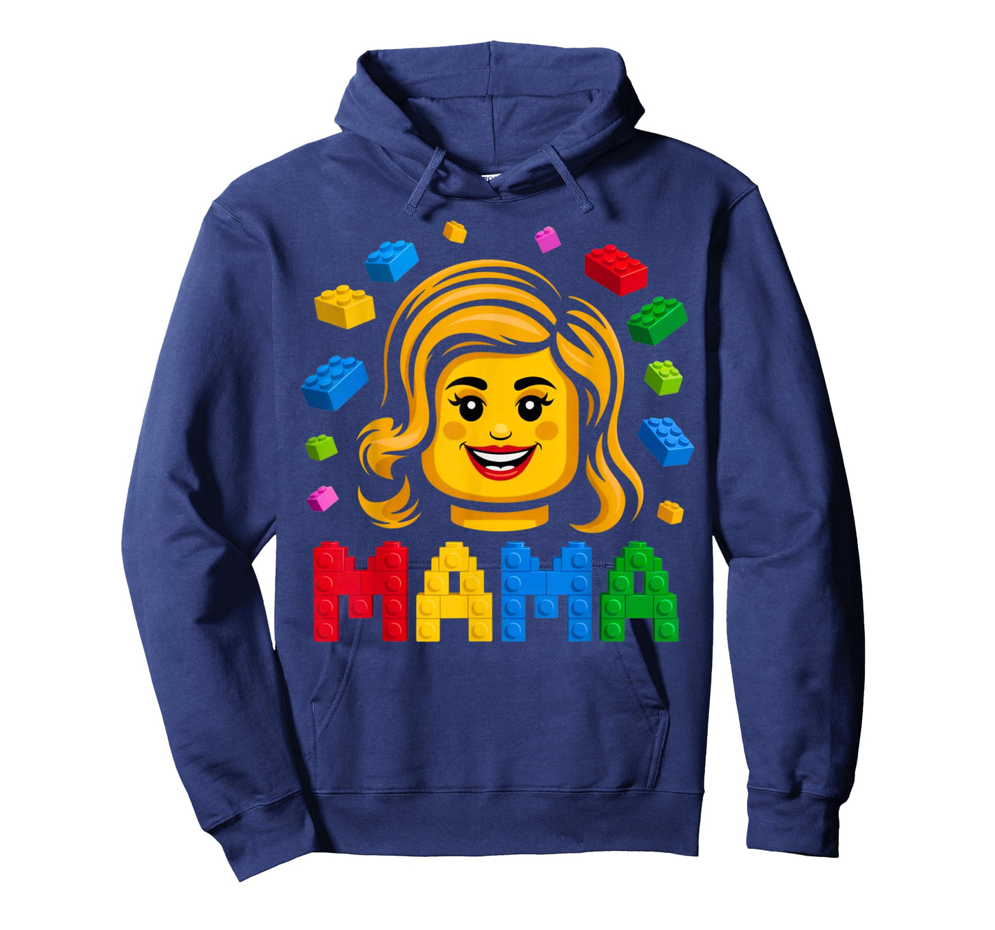 Family Mama Mom Master Builder Building Bricks Blocks Mother T-Shirt
