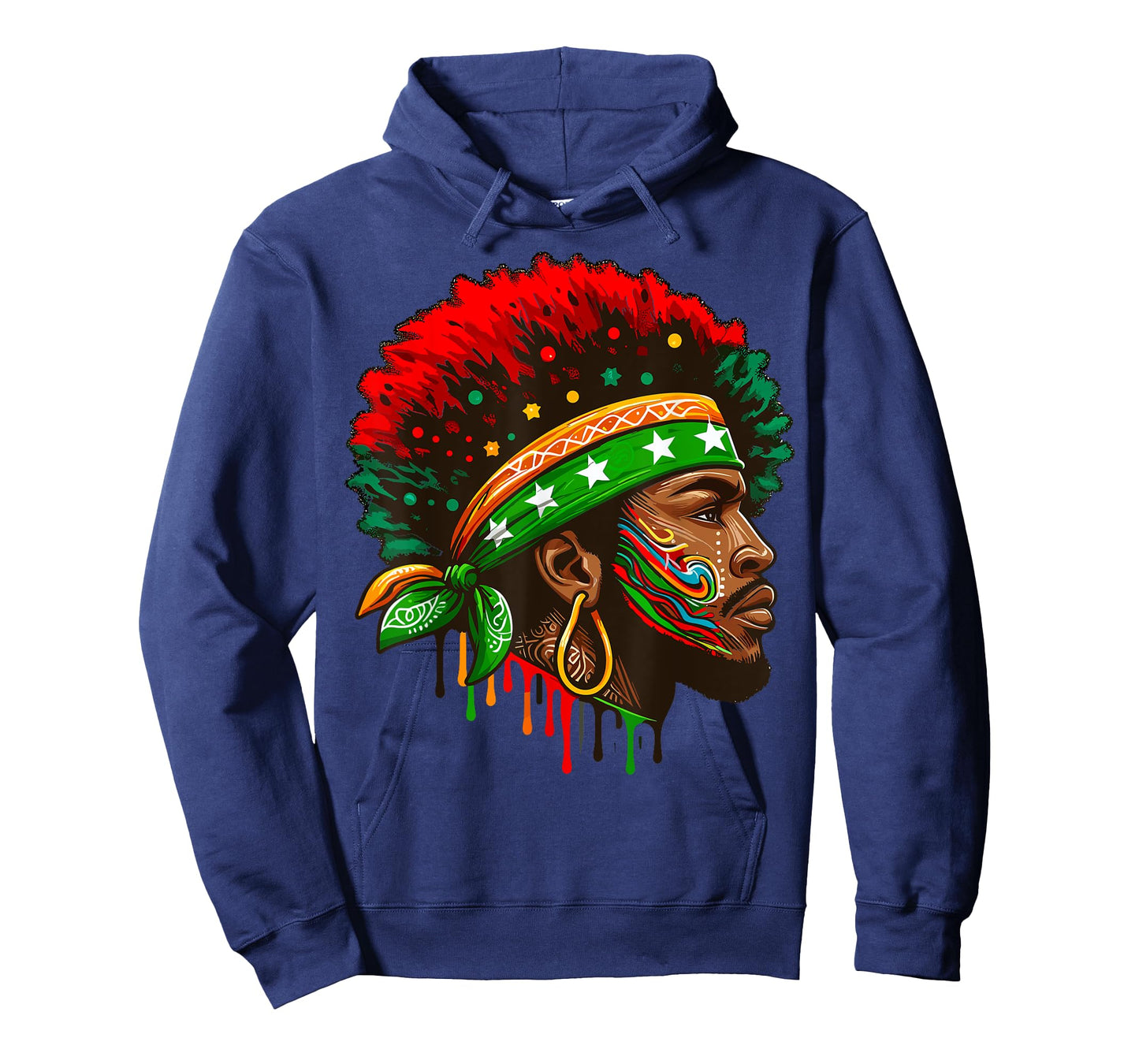 Juneteenth Flag African American Black History Face T-Shirt