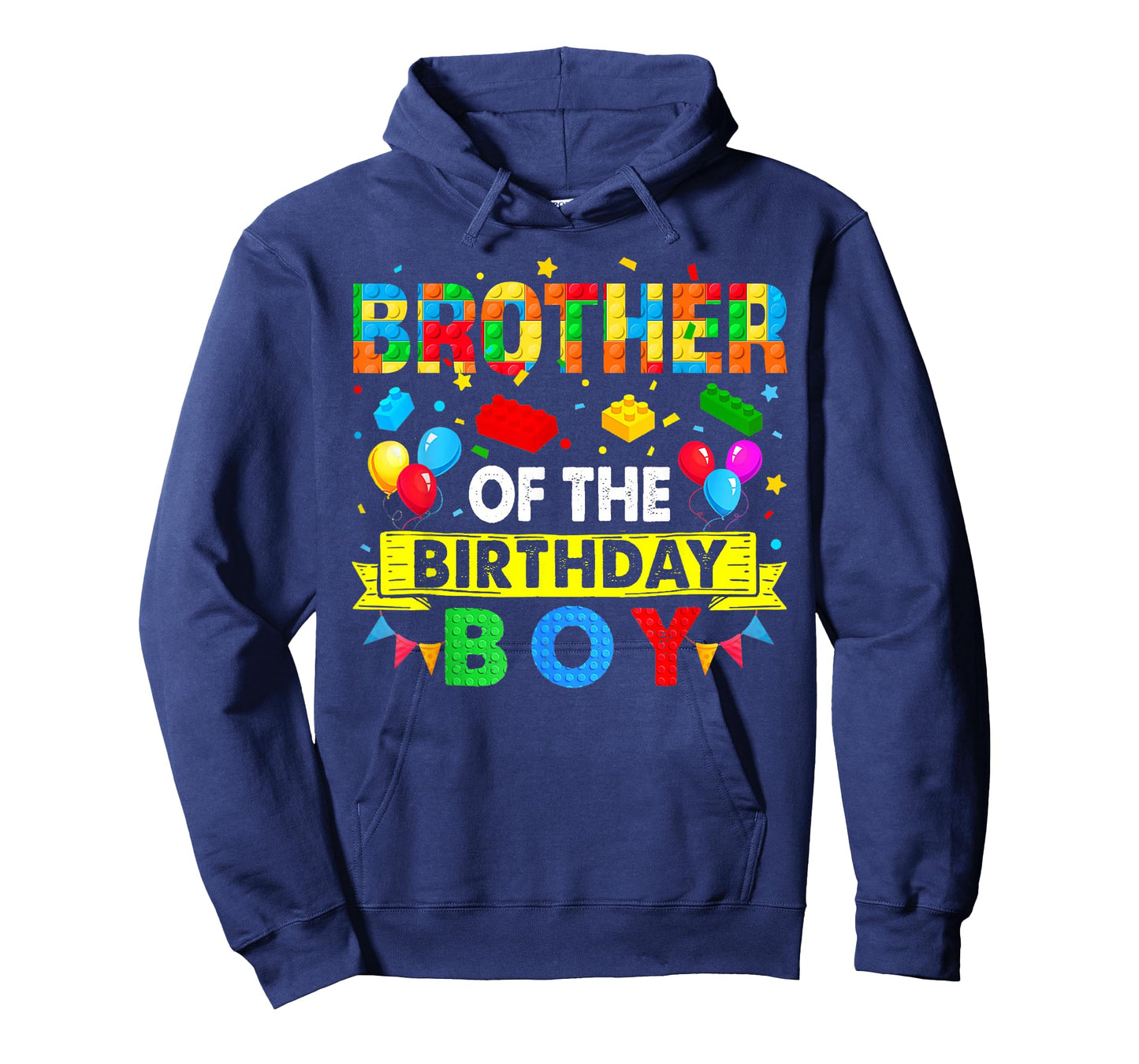Brother of The Birthday Boy Master Builder Blocks Building T-Shirt