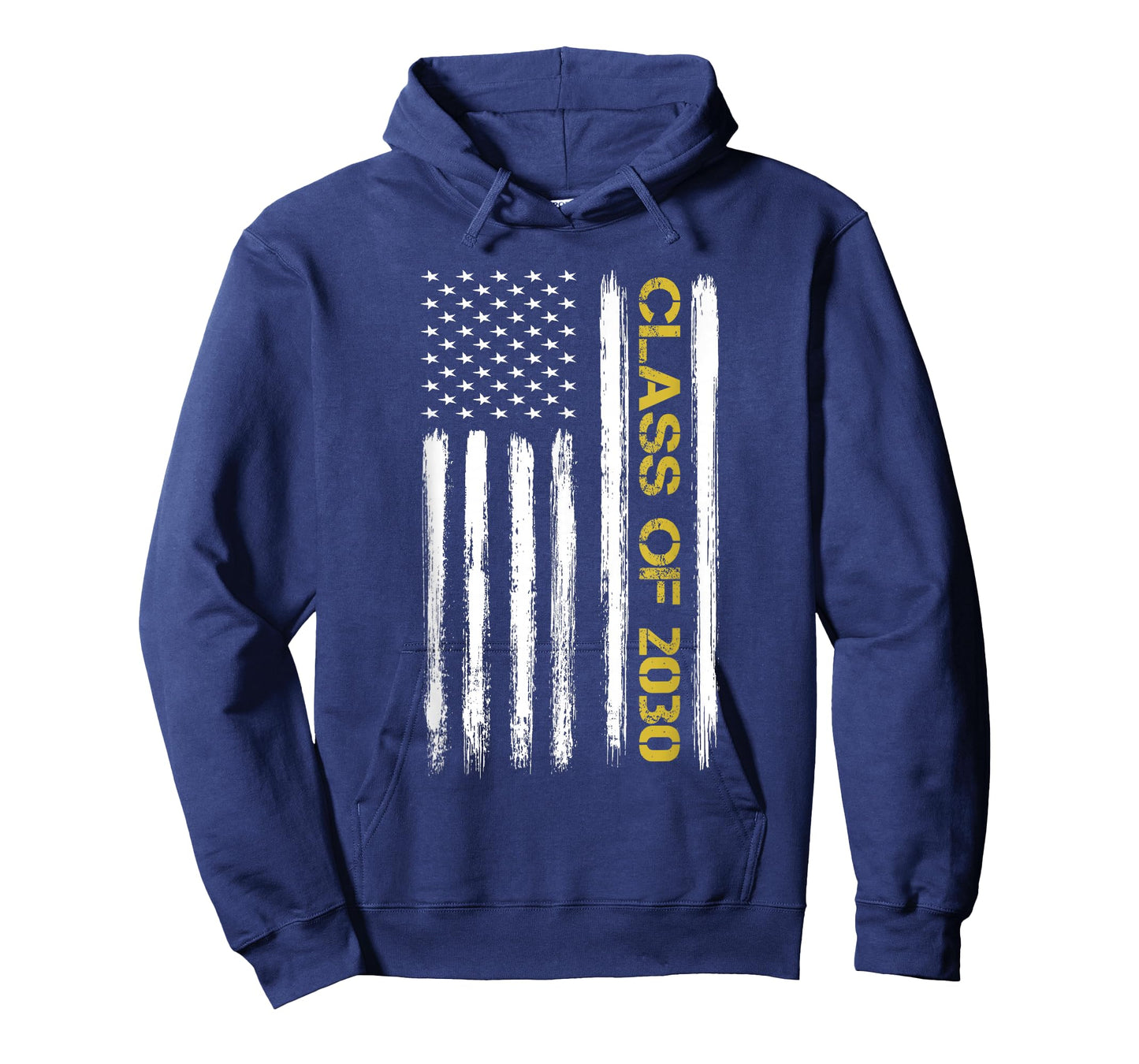 Senior Class Of 2030 Patriotic American Flag Graduation Gift T-Shirt