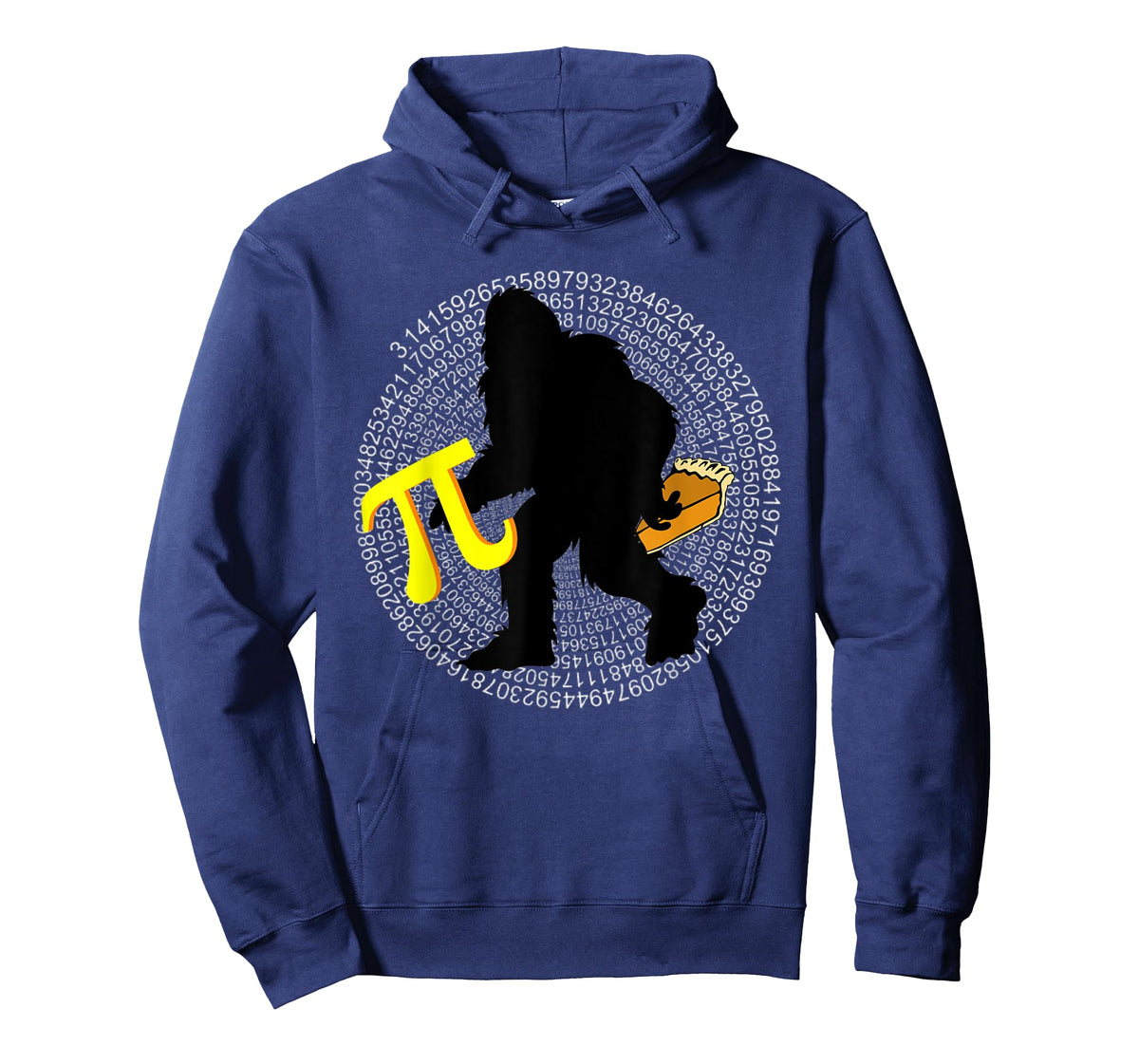 Funny Math Teacher Student Bigfoot Sasquatch Pie And Pi Day T-Shirt for Men Women Kids