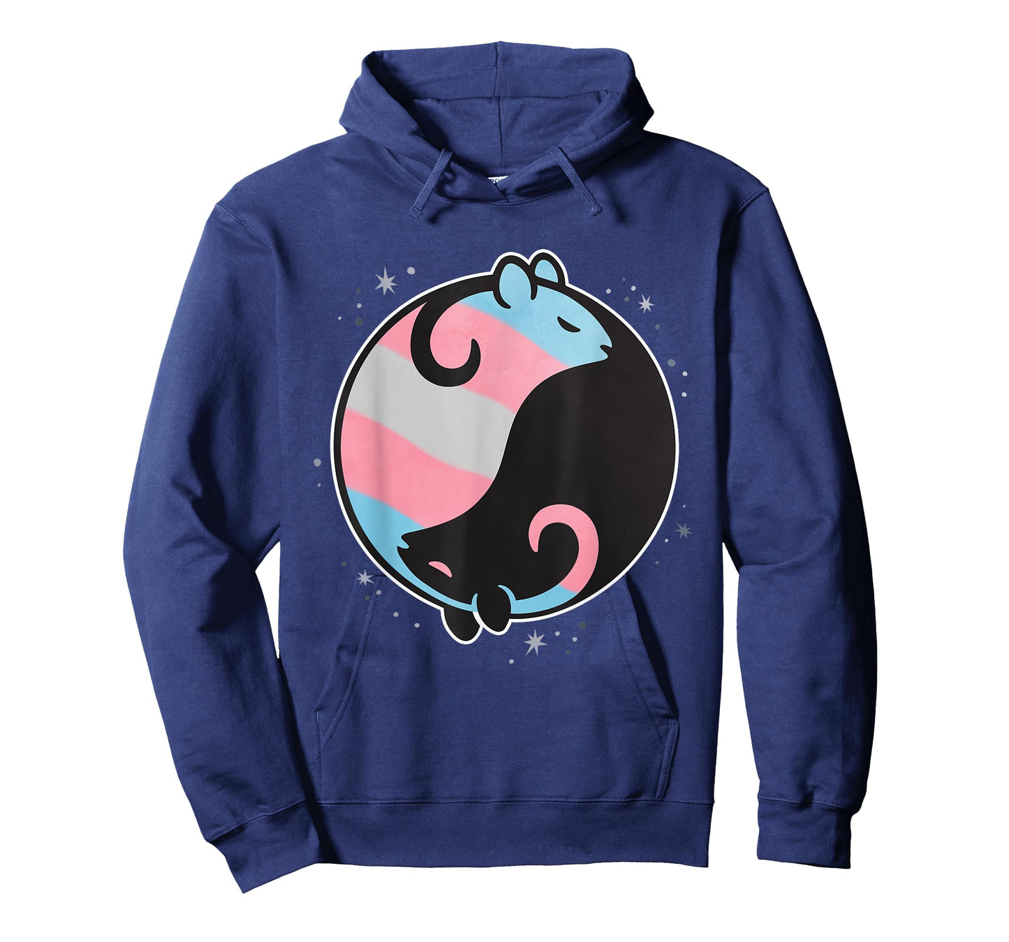 Transgender Rat Yin Yang LGBT Trans Pride Flag, Gay Month T-Shirt