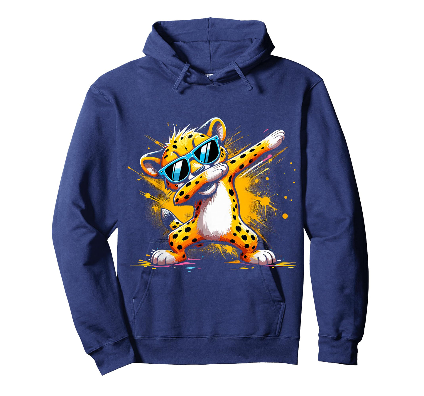 Dabbing Cheetah Sunglasses Cheetah Animal Colorful T-Shirt