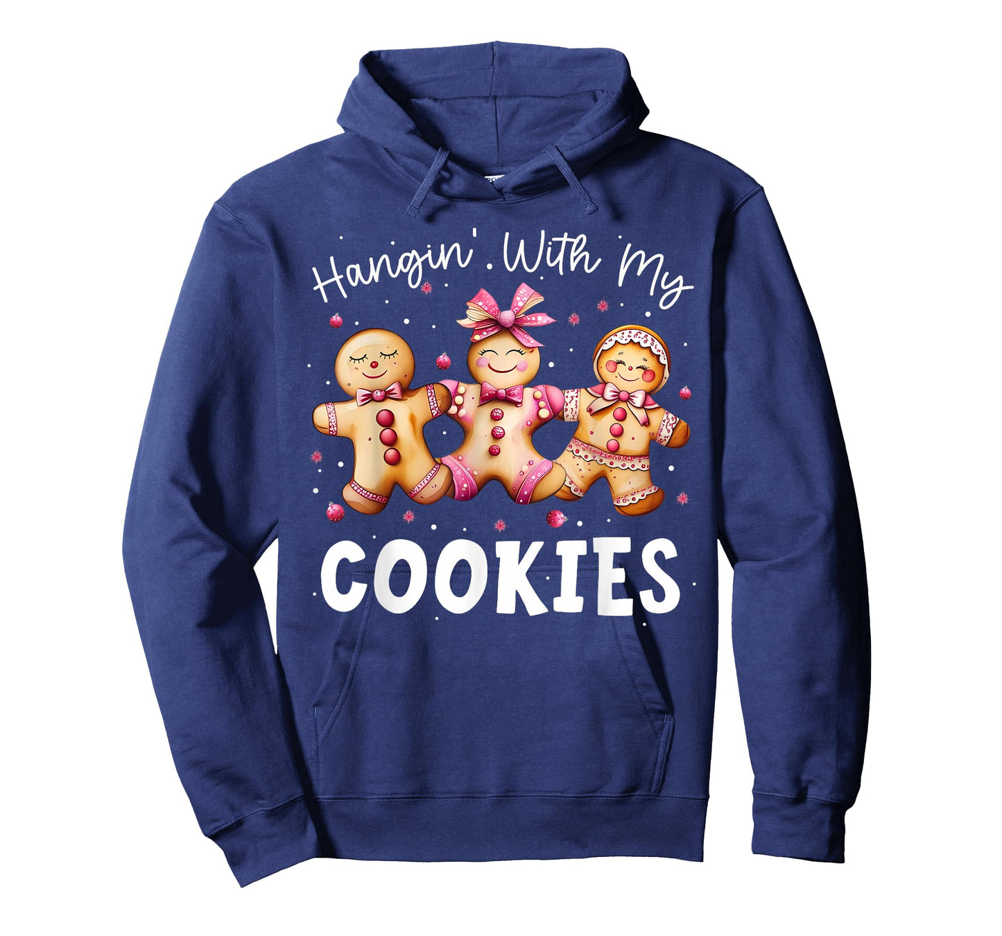 Hangin with My Cookies Gingerbread Women Christmas Teacher T-Shirt