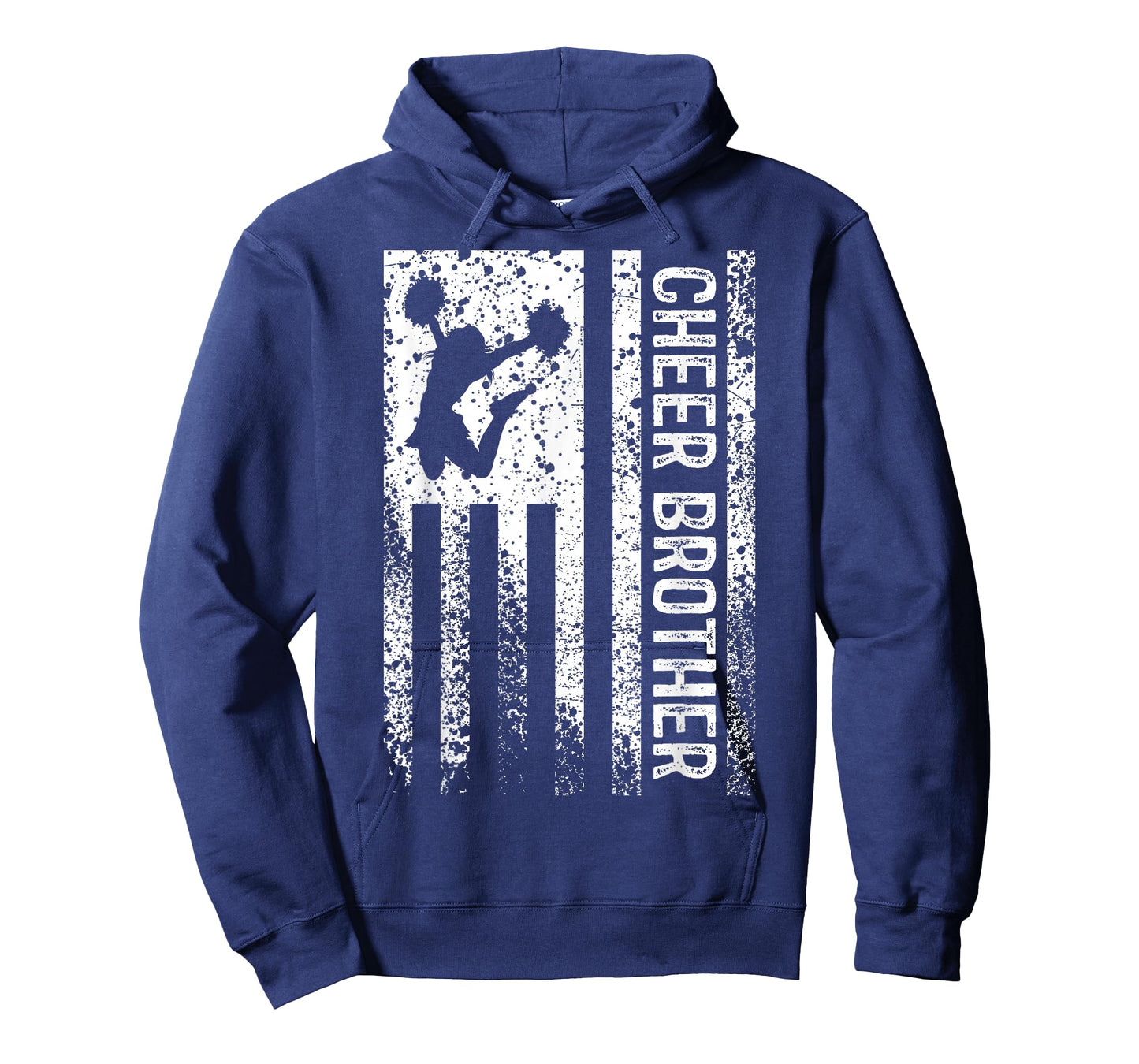 Cheer Brother Vintage American Flag Bro Cheerleader Squad T-Shirt
