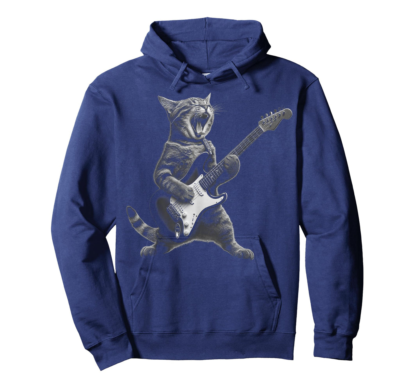 Funny Cat Playing Guitar Rock and Roll Gifts Men Women Kid T-Shirt