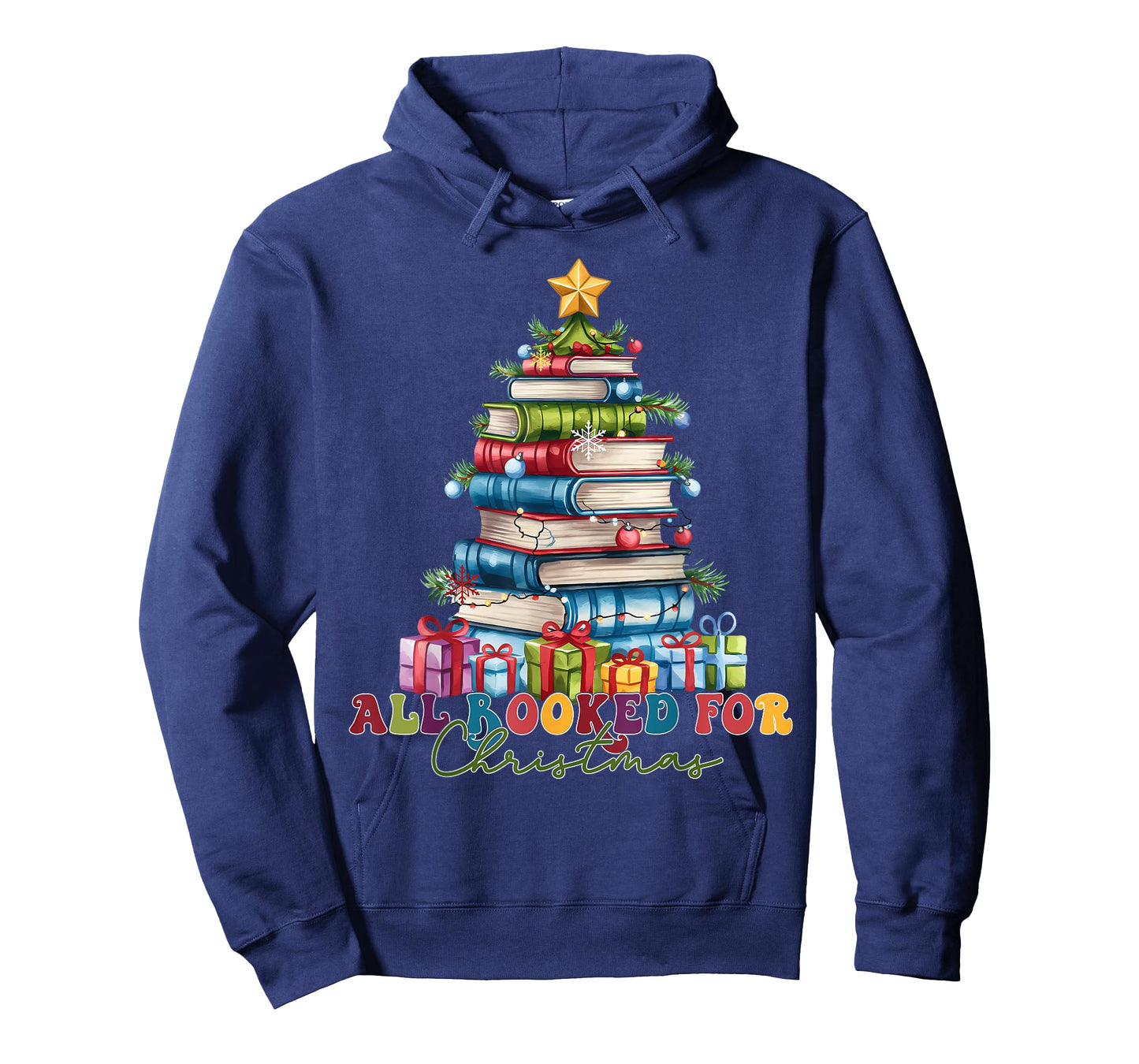 All Booked For Christmas Teacher Reading Student Bookworm T-Shirt