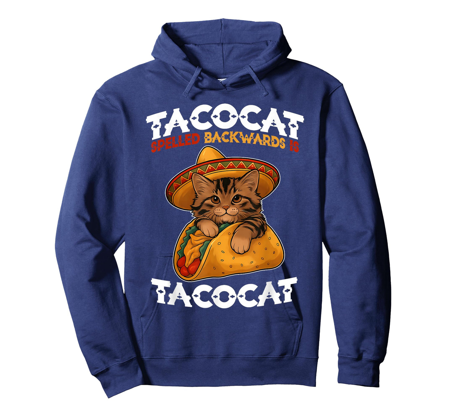 Tacocat Spelled Backward is Tacocat Funny Cat and Taco Lover T-Shirt