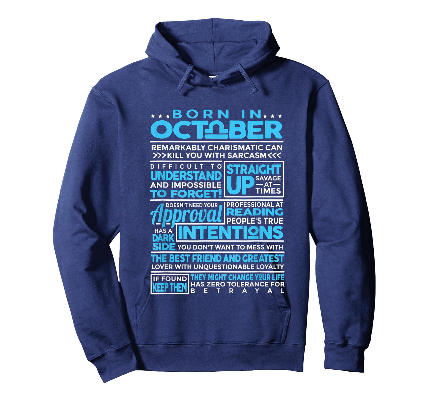 Born in October Libra Horoscope Birthday T-Shirt