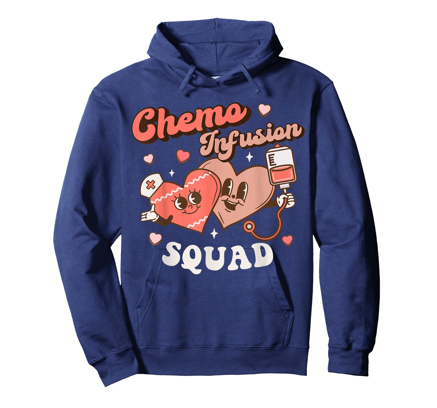 Chemo Infusion Nurse Groovy Valentine's Day Oncology Squad T-Shirt