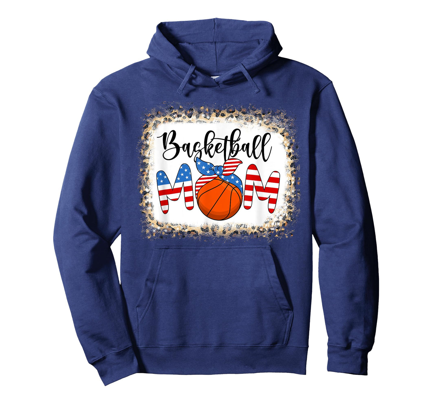 Basketball Mom Shirts Women Mama American Flag 4th of July T-Shirt