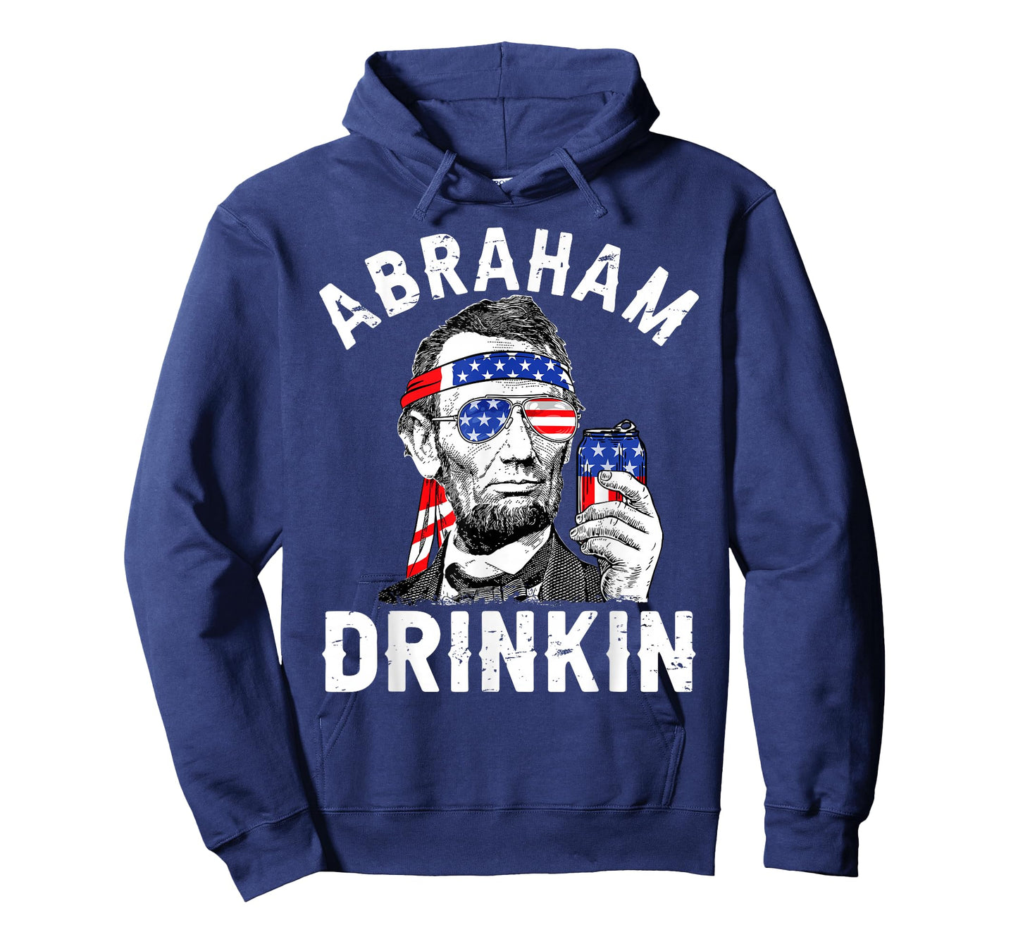 4th of July Abraham Drinking Merica Abe Lincoln Beer Lover T-Shirt