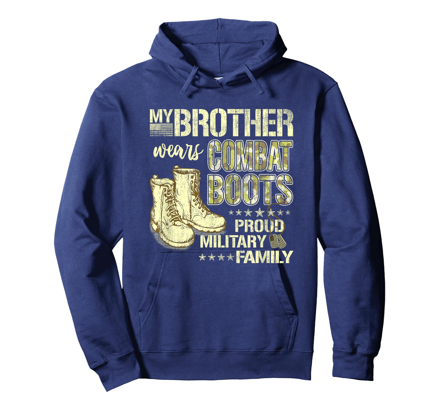 My Brother Wears Combat Boots - Proud Military Sibling Gift T-Shirt