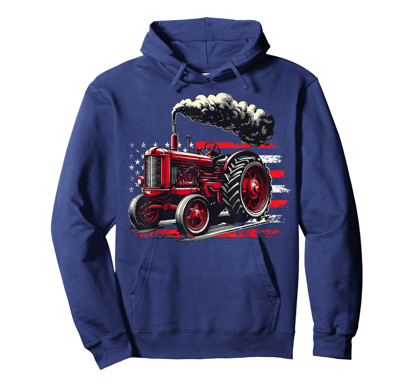 American Farmer Tractor American Flag Patriotic USA Farm T-Shirt