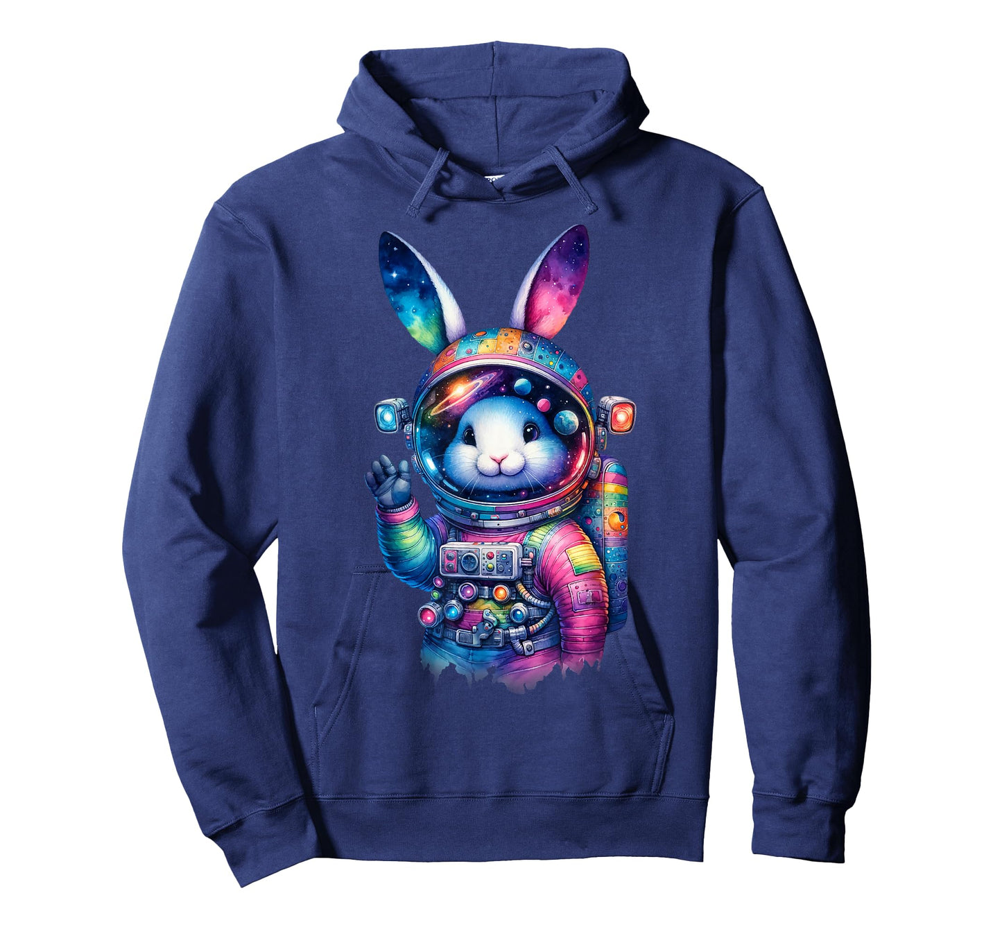Astronaut Bunny Easter Day Rabbit USA Funny Outer Space T-Shirt