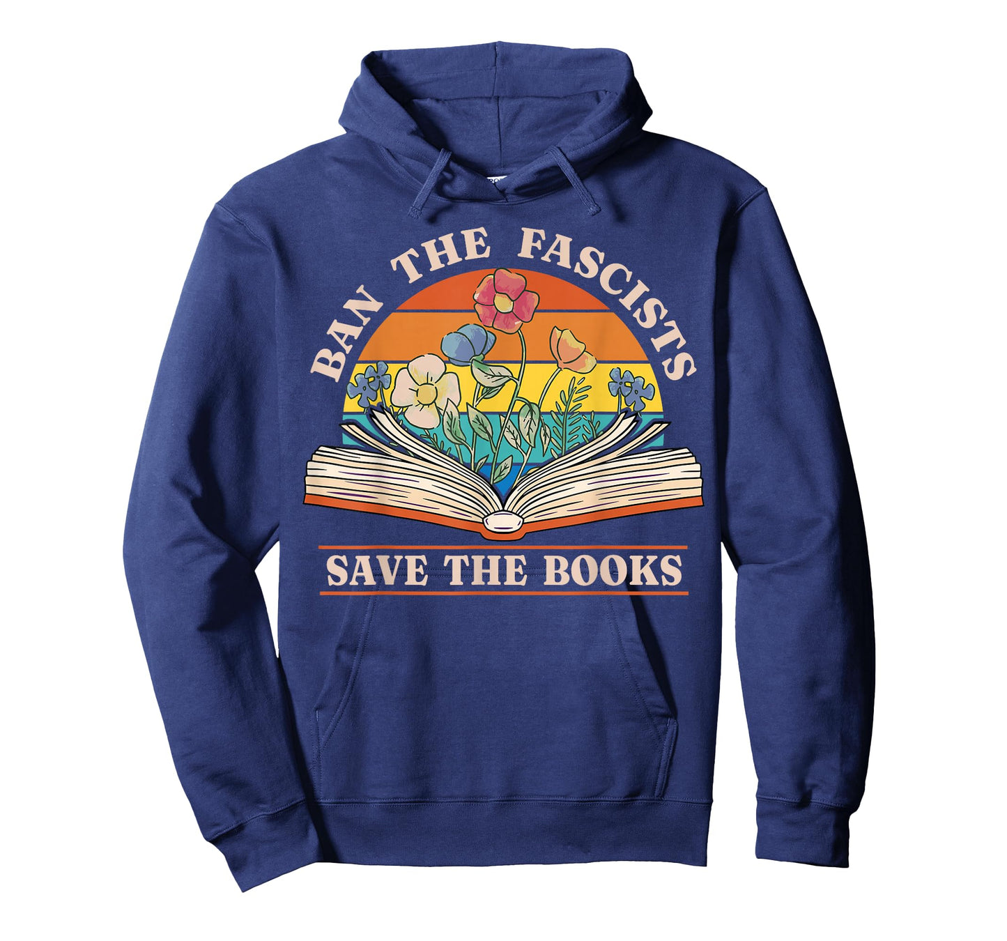 Ban The Fascists Save The Books Funny Book Lover Worm Nerd T-Shirt