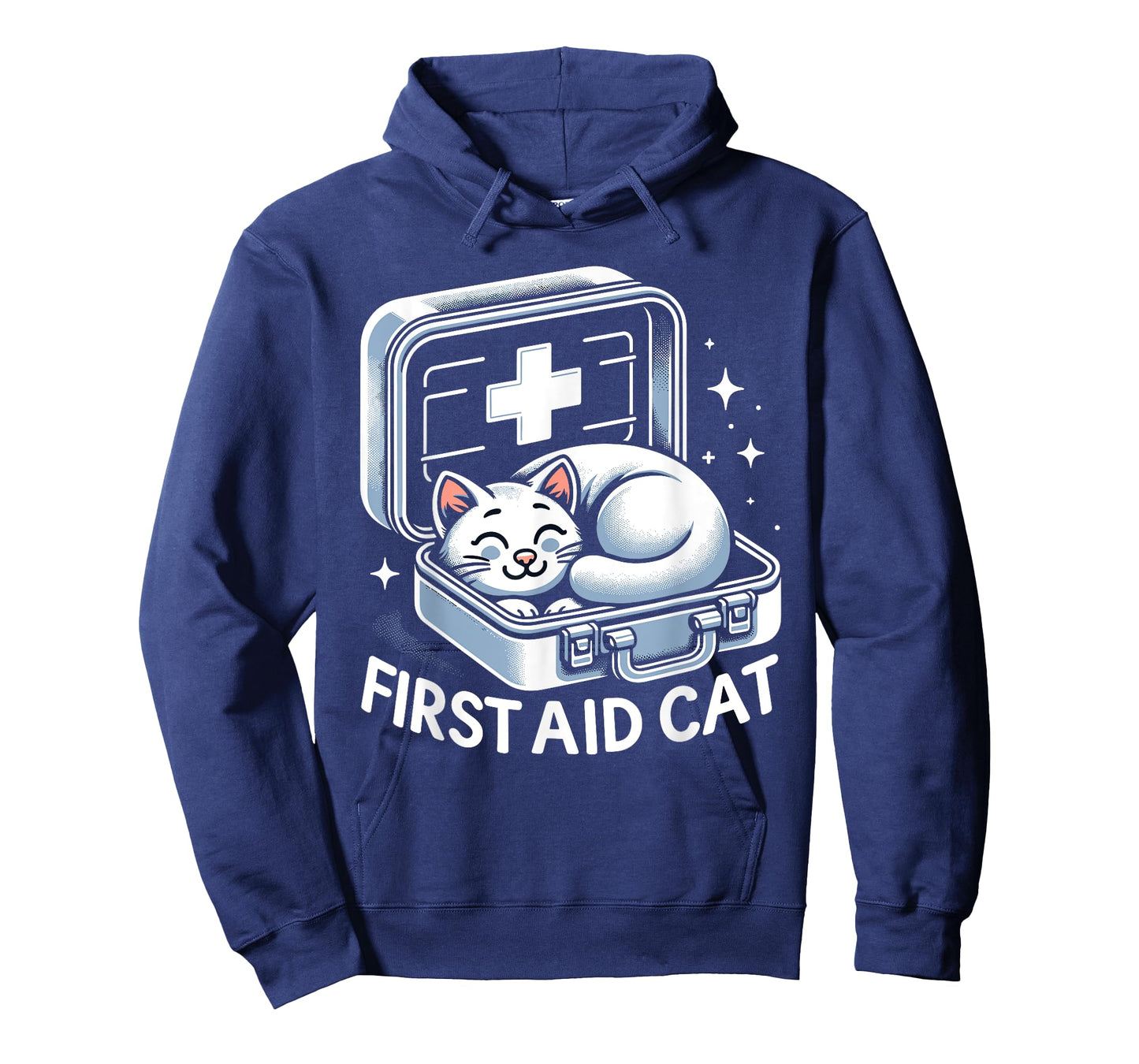 First Aid Cat Pun Nurse Doctor Healthcare Novelty Funny Cat T-Shirt for Men Women Kids
