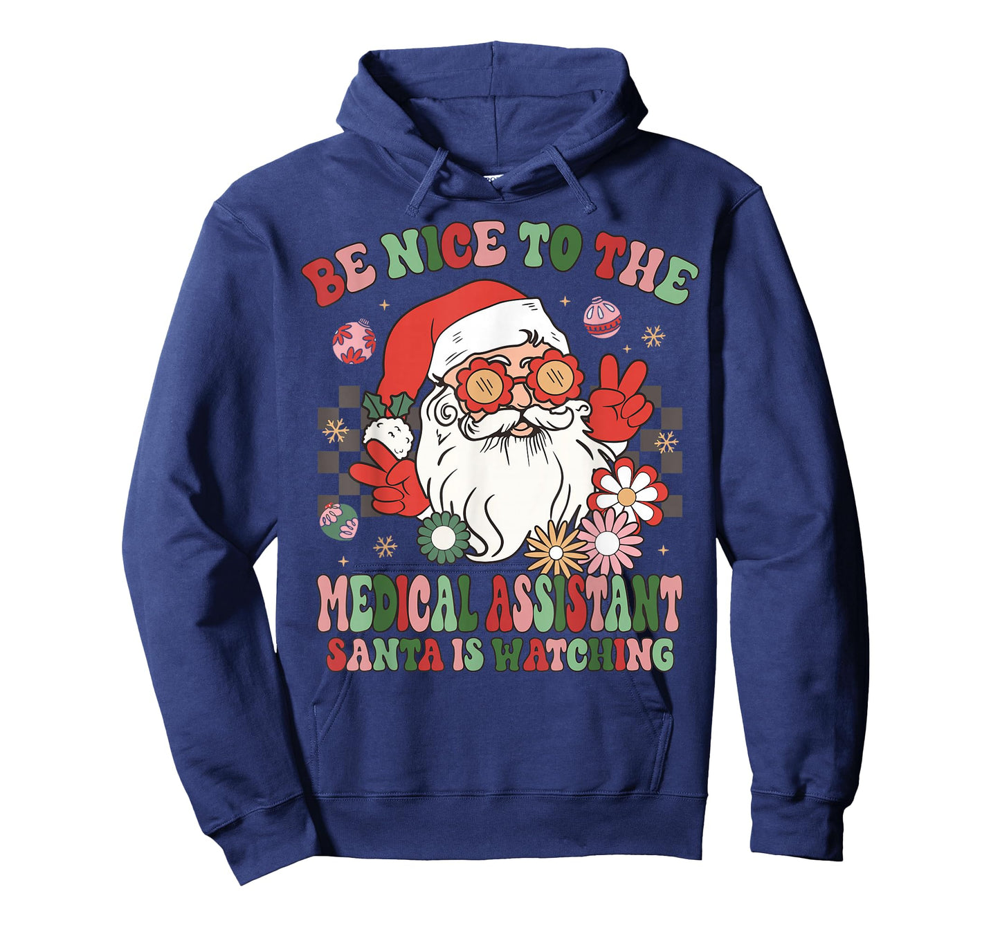 Christmas Be Nice To The Medical Assistant Santa Is Watching T-Shirt