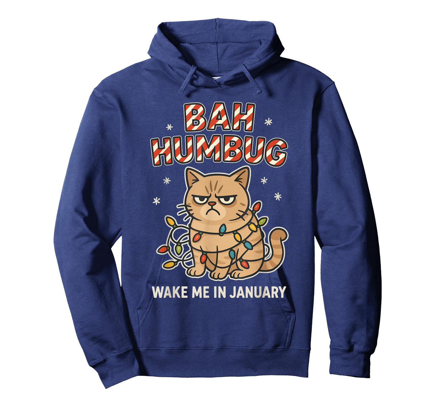Bah Humbug Funny Bad Cat Christmas Hater Kitten Lover Xmas T-Shirt