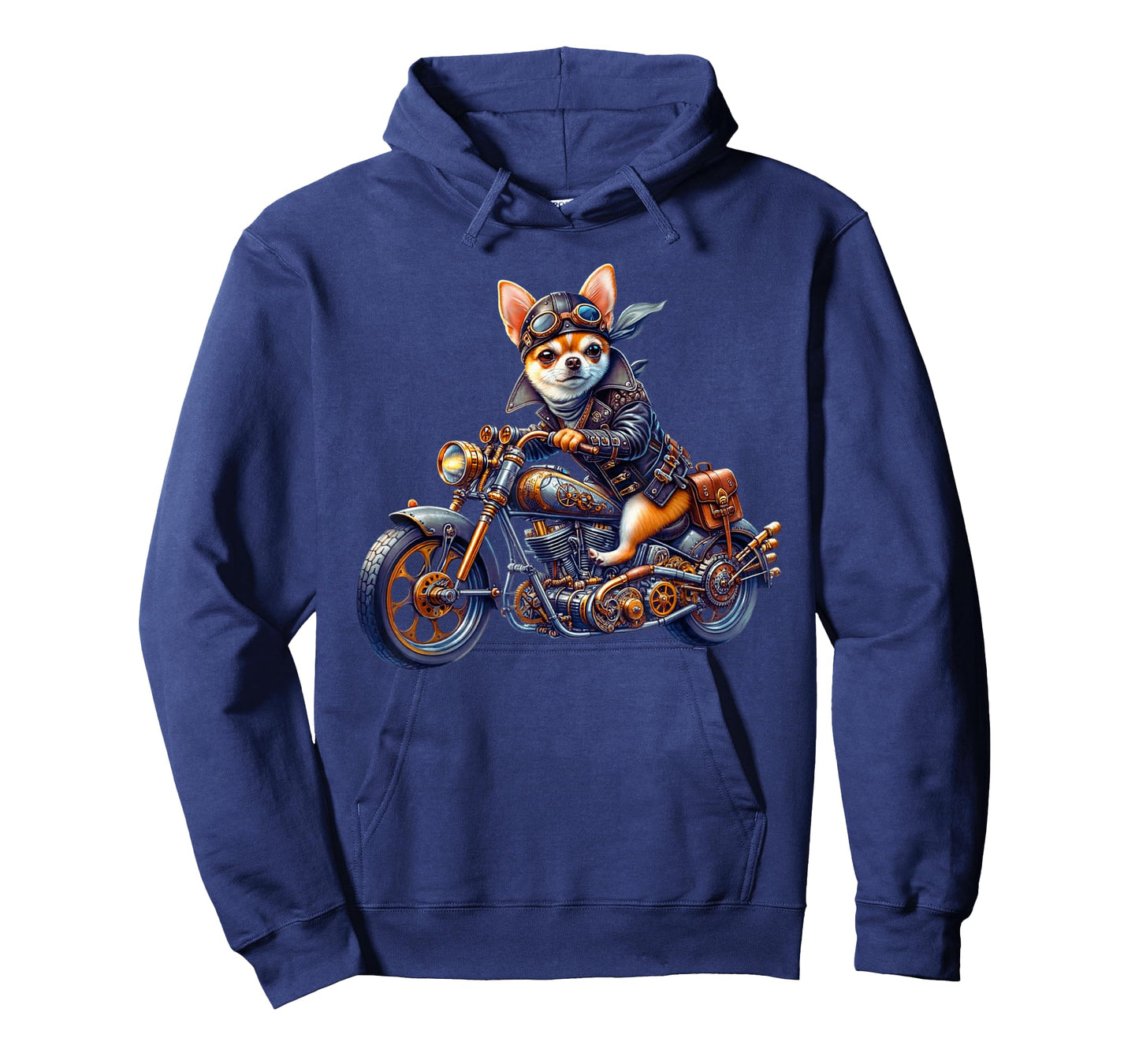 Cool Steampunk Chihuahua Biker Vintage Motorcycle Dog Lovers T-Shirt