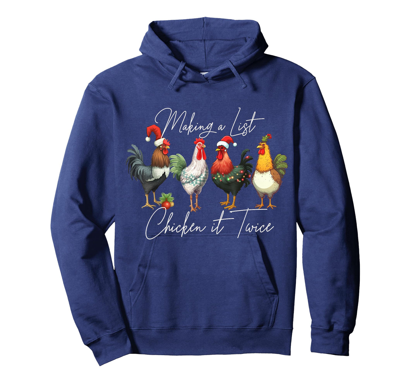 Christmas Chicken Lover Xmas Santa Hat Funny Farm Gift T-Shirt
