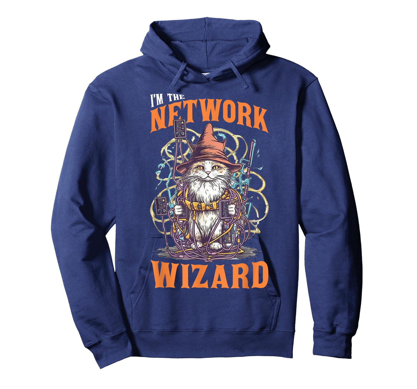 Network Wizard Network Admin Cat Computer Engineer T-Shirt