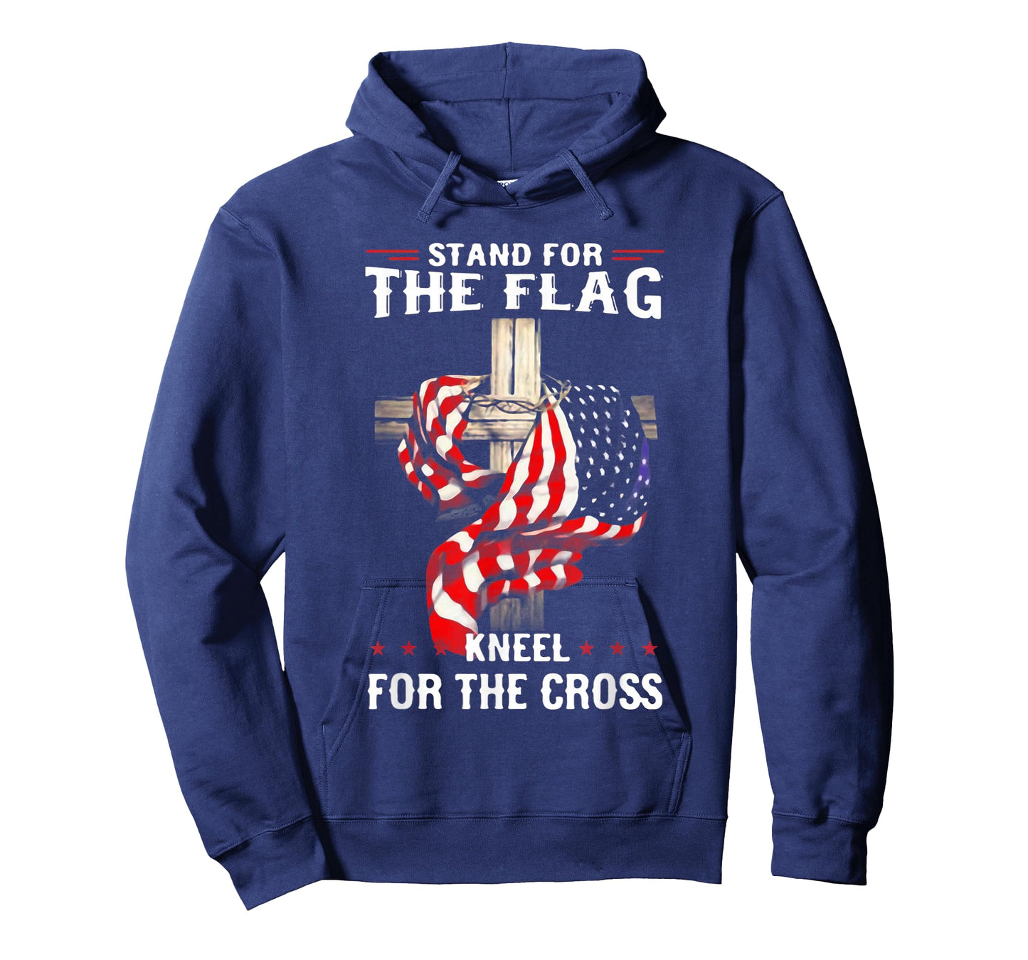 Stand for The Flag Kneel for The Cross USA Flag T-Shirt