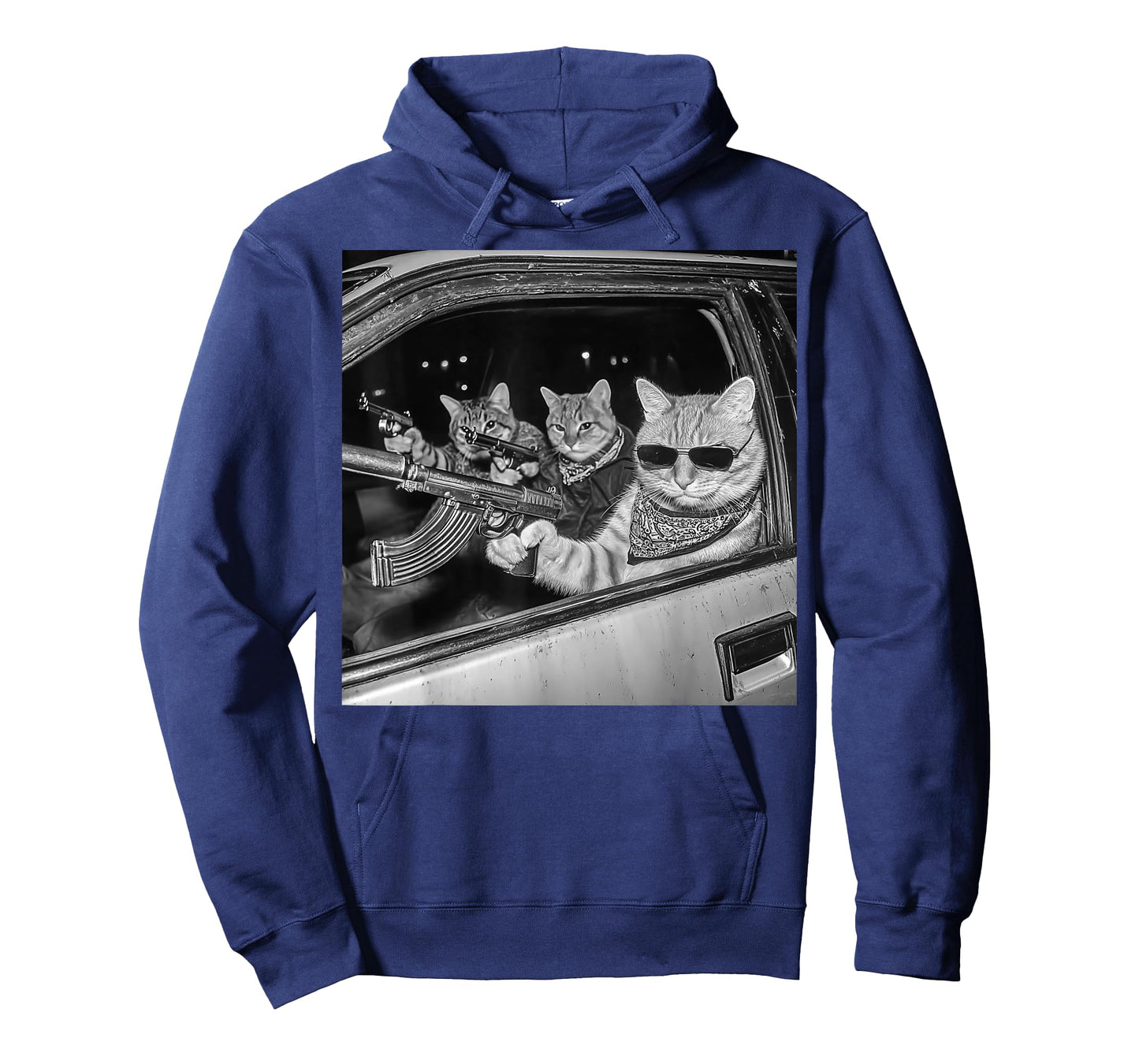 Gangster Cat Meme Funny Vintage Kitten for Dad Women Men T-Shirt