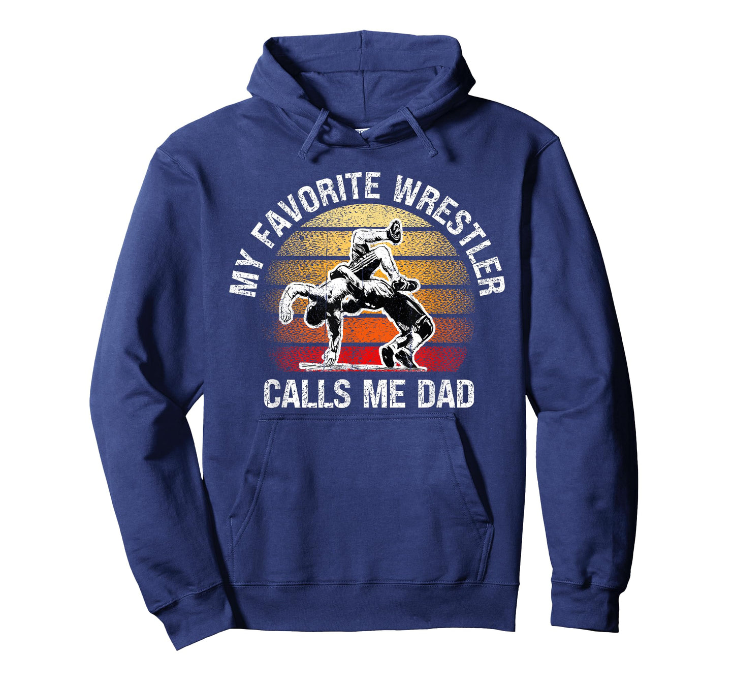 My Favorite Wrestler Calls Me Dad American Flag Father's day T-Shirt