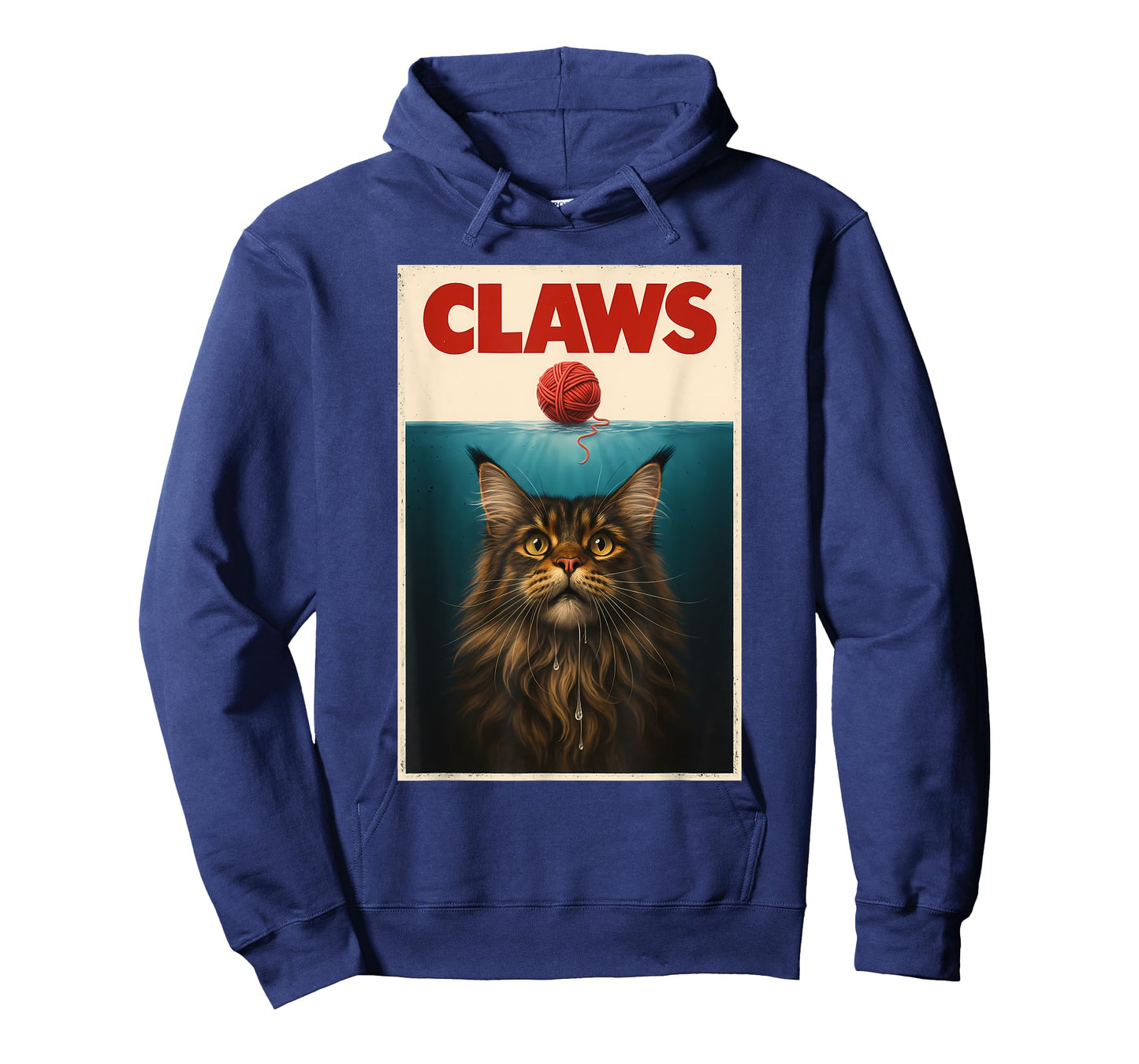 Funny Maine Coon Cat CLAWS Yarn Ball Top Kitten T-Shirt for Men Women Kids