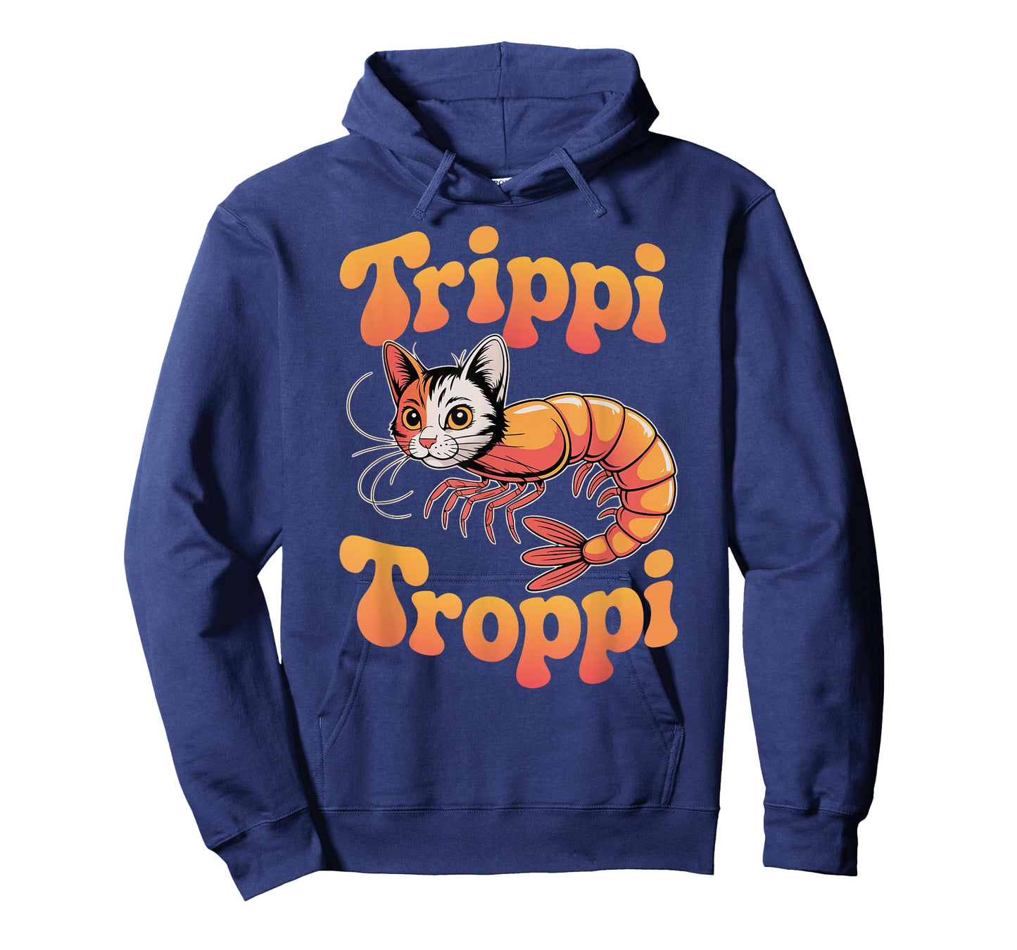 Trippi Troppi Shrimp Cat Italian Brainrot Retro 70s Meme T-Shirt