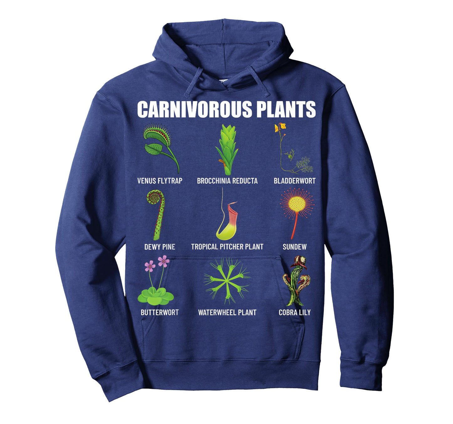 Carnivorous Plants Chart Venus Flytrap, Pitcher Plant T-Shirt