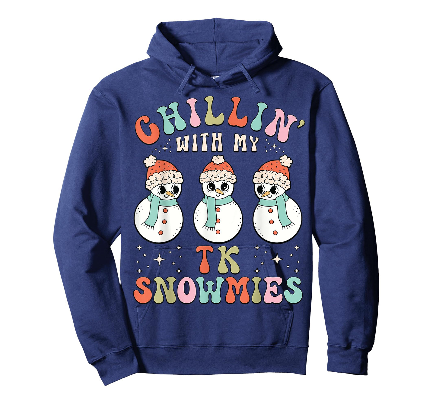 Chillin With My TK Snowmies Snowman Teacher Christmas Pajama T-Shirt