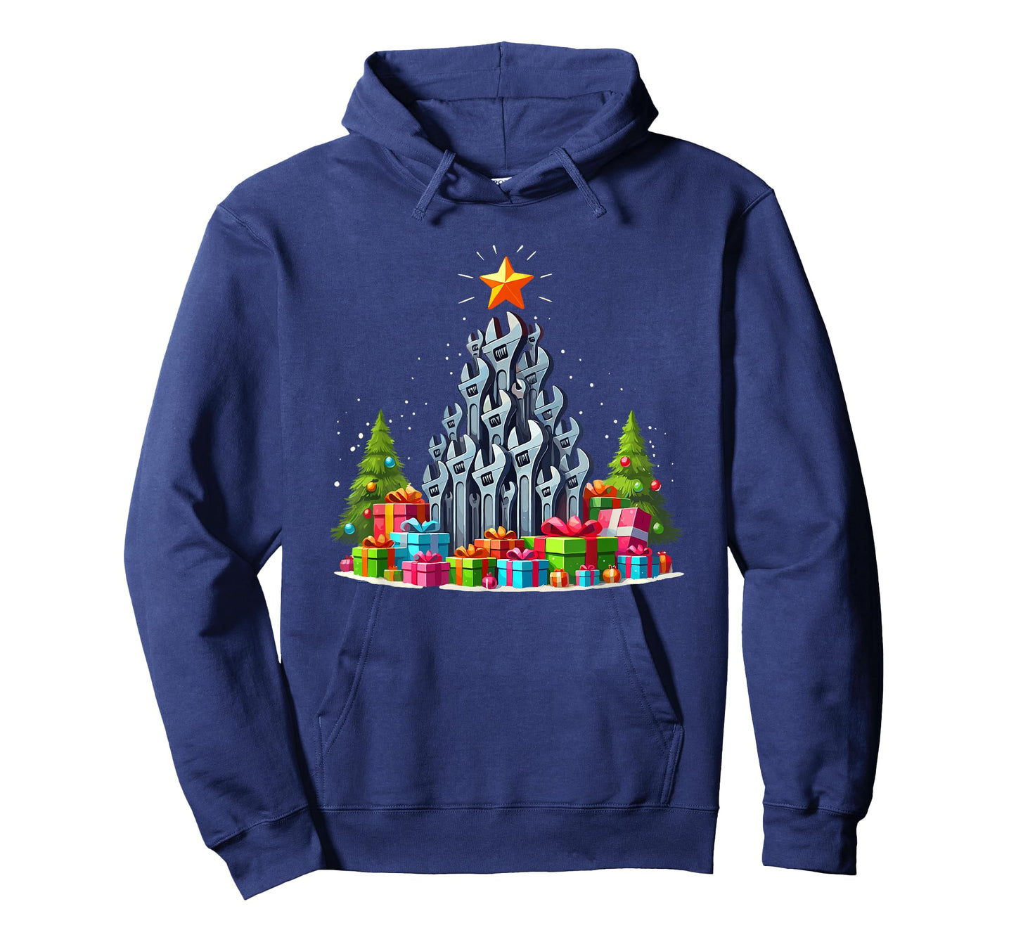 Christmas Tree Wrench Auto Mechanic Handyman T-Shirt